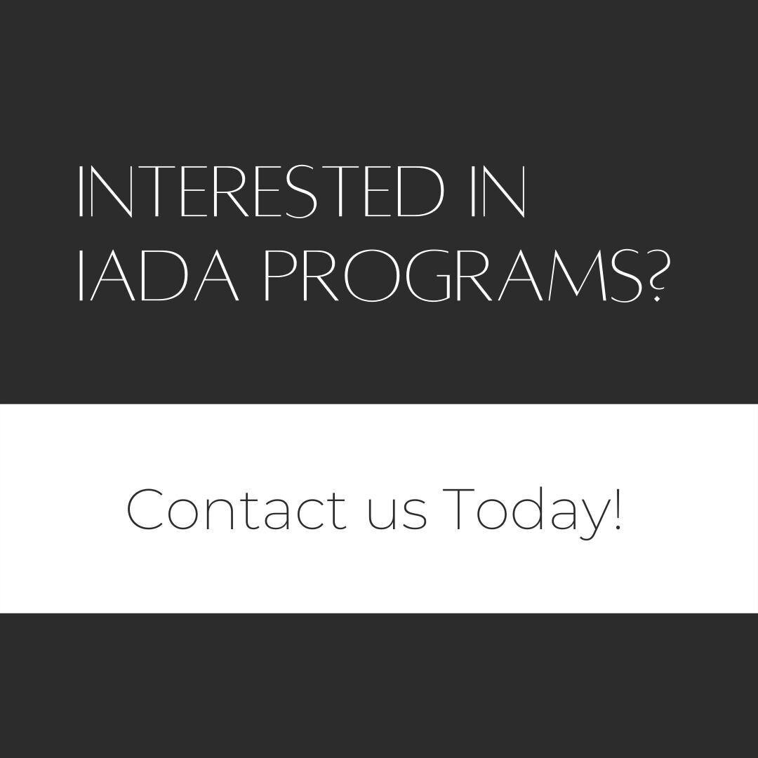 If you missed the application deadline but are still interested in IADA programs, we are still accepting late submissions! ✔️ Contact IADA Principal Sophie Lea Mcleod for more information at the link in our bio!