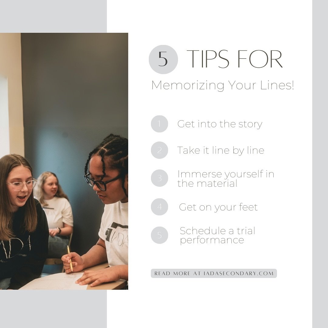 Our students are in the thick of memorization. Both for their Into the Woods off-book date, their Shakesperean Sonnets, and their Little Mermaid scenes! Here are our best tips for memorizing lots of material - fast! For more information on memorizati