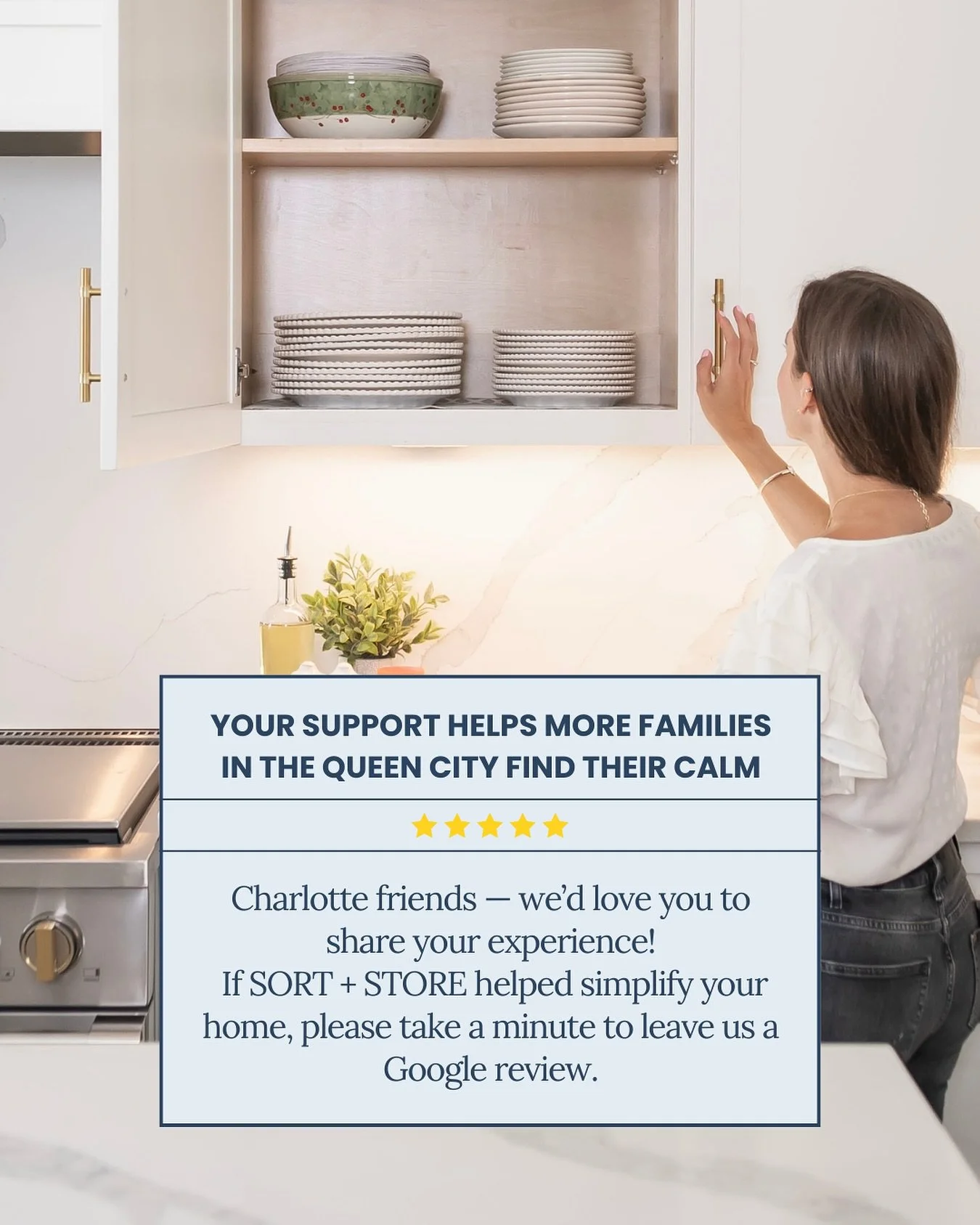✨ There&rsquo;s nothing we love more than seeing the calm after the clutter. ✨

If SORT + STORE has made a difference in your home, we&rsquo;d be so grateful for your Google review. 💛

Your kind words help us continue serving busy Charlotte families