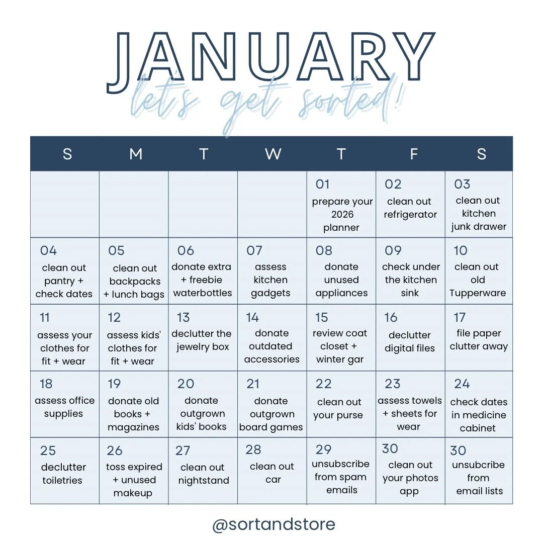 ✨Happy New Year!✨

Fresh start to the new year, who is ready to get SORTED?!

Let the new year inspire you to simplify your life and lessen your stress! 

🥳🥳