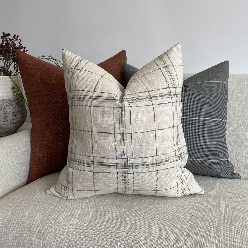Autumn Plaid Pillow Cover, Hackner Home