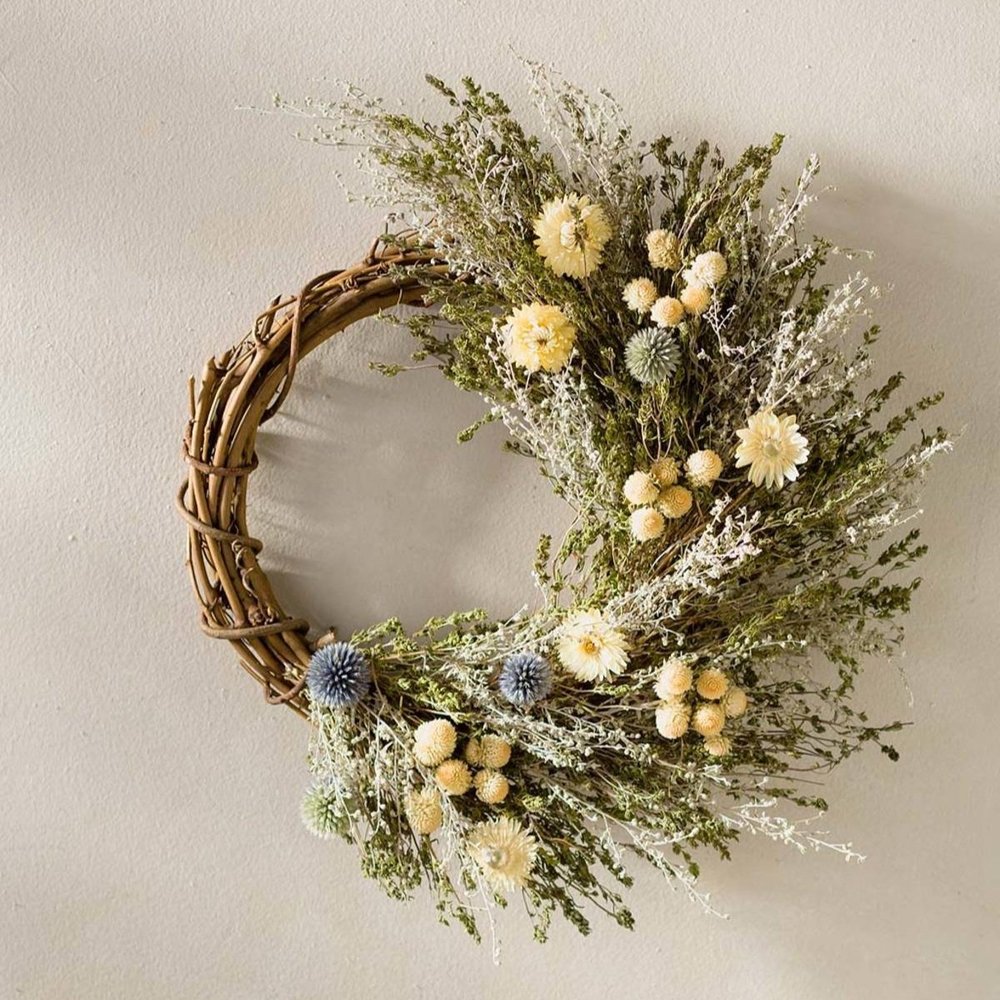 Springtime Floral Twig Wreath, VivaTerra