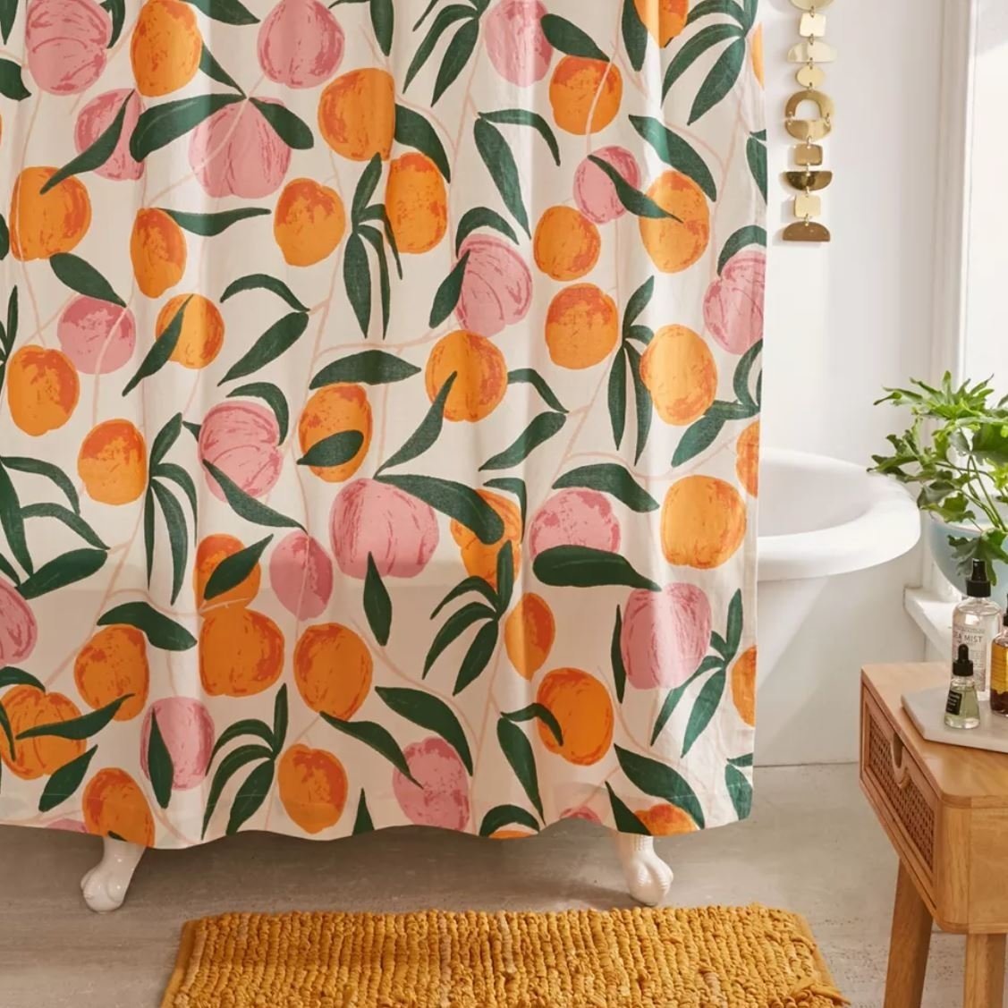 Allover Fruits Shower Curtain, Urban Outfitters