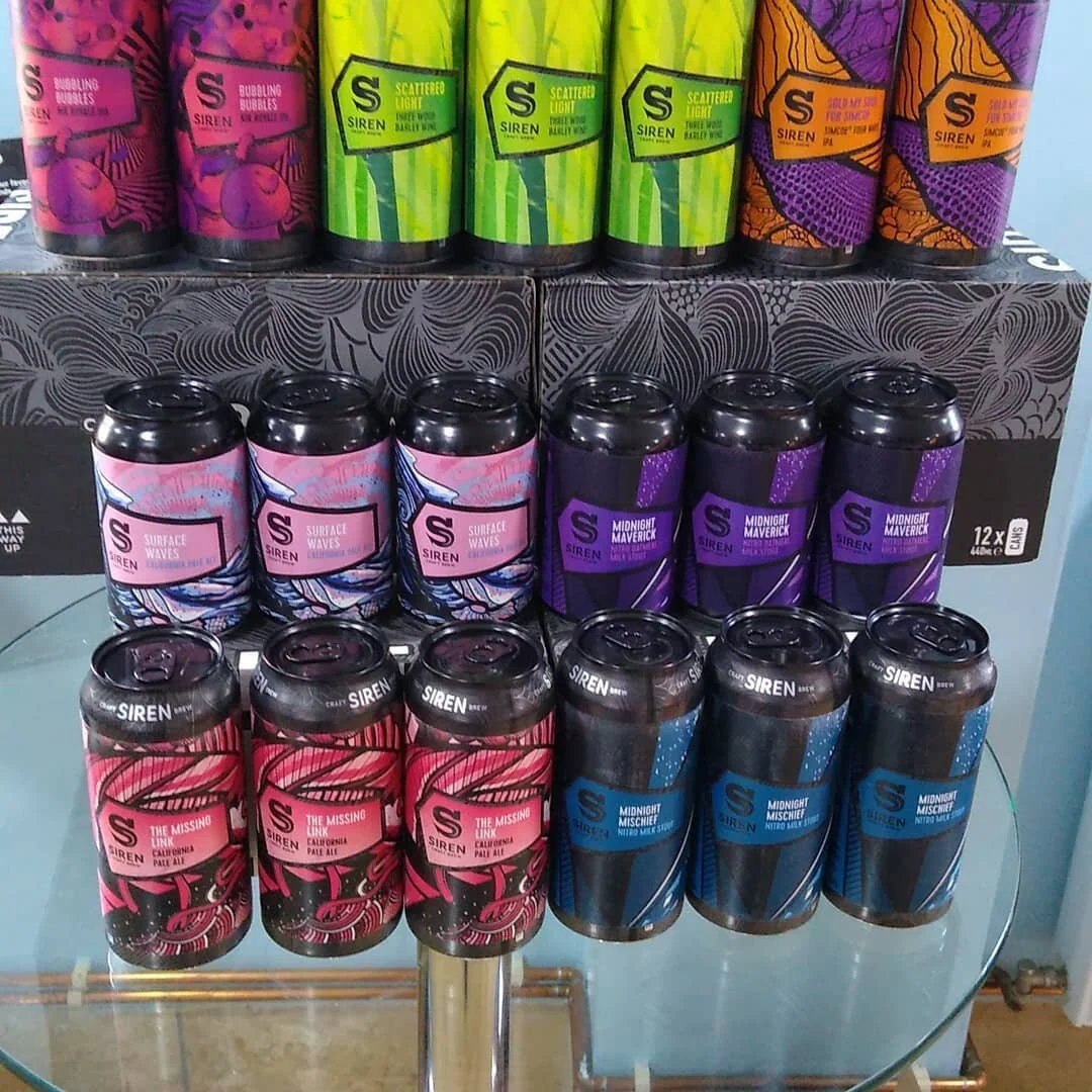 Cracking selection of new Siren craft cans just arrived. From 10%  barley wines to 3% nitro micro-porter. #craftbeer #craftale #stevenageoldtown #realale #beerodyssey #beerlover #beergeek