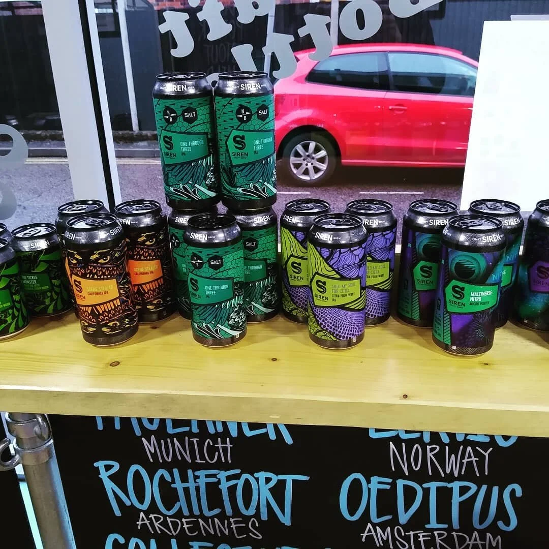 Fantastic new selection of craft cans from #sirencraftbrew. Everything from Triple ipa's to sessionable porters. Pop in a grab some for the weekend. #craftbeer #craftale #stevenageoldtown #bogbrewbeers #realale #hoppybeer #drinkgoodbeer