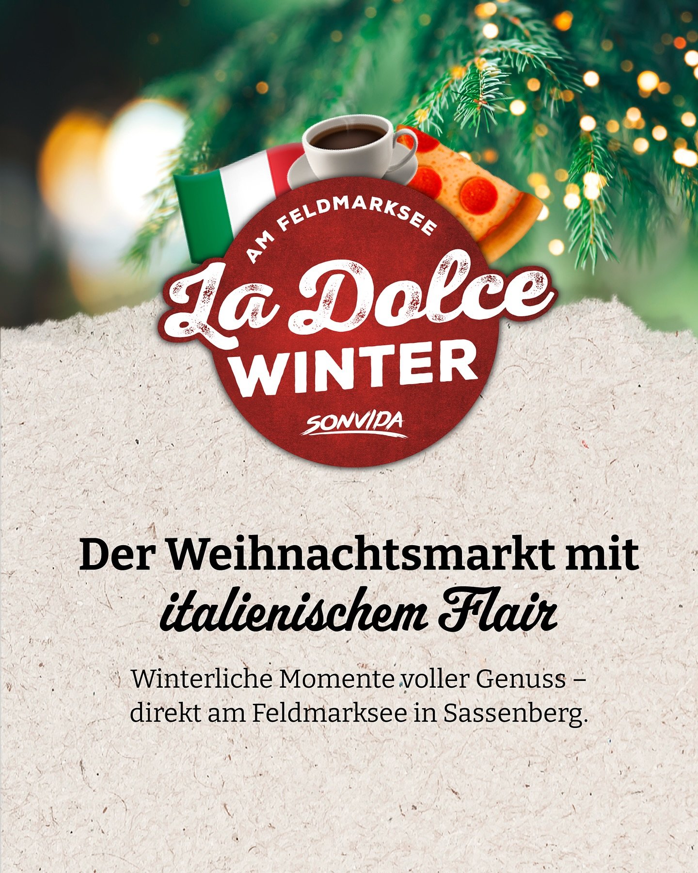 Offiziell kann die Weihnachtszeit eingel&auml;utet werden! 🔔 Plant heute schon mal wann ihr den Feldmarksee besucht, euch an einer Tasse Gl&uuml;hwein die H&auml;nde w&auml;rmt und mit euren Freunden oder Kollegen ein Eisstock-Battle veranstaltet! ?