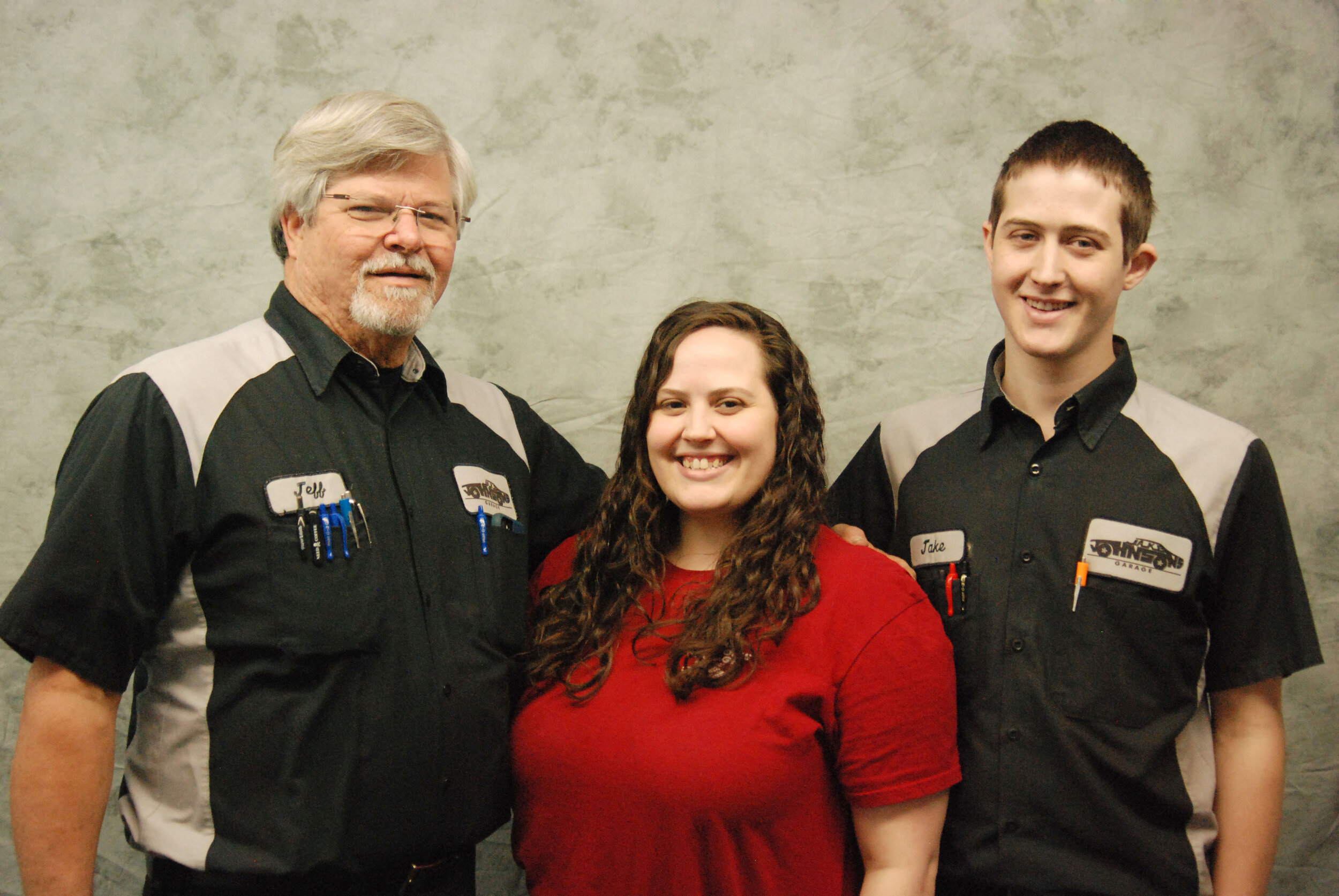 Jeff (left), Courtney (center), and Jake (right)