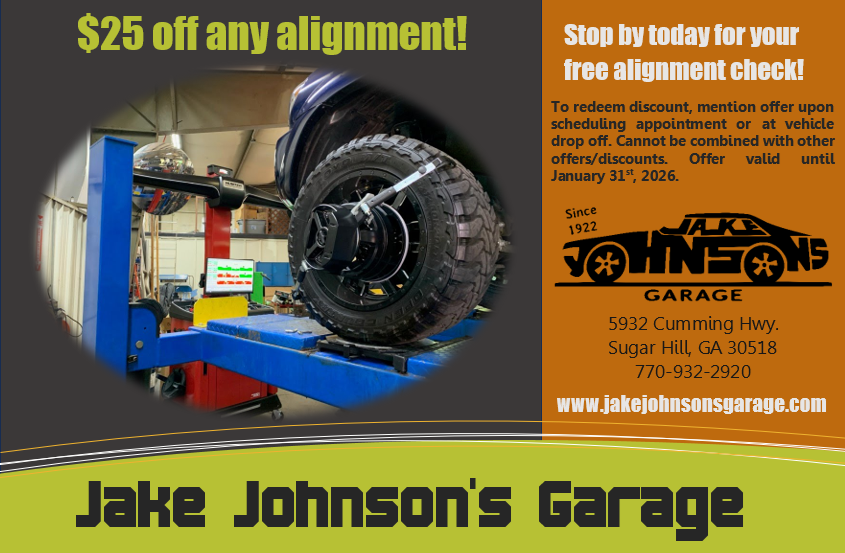 $25 off any alignment! For a Limited Time Only!