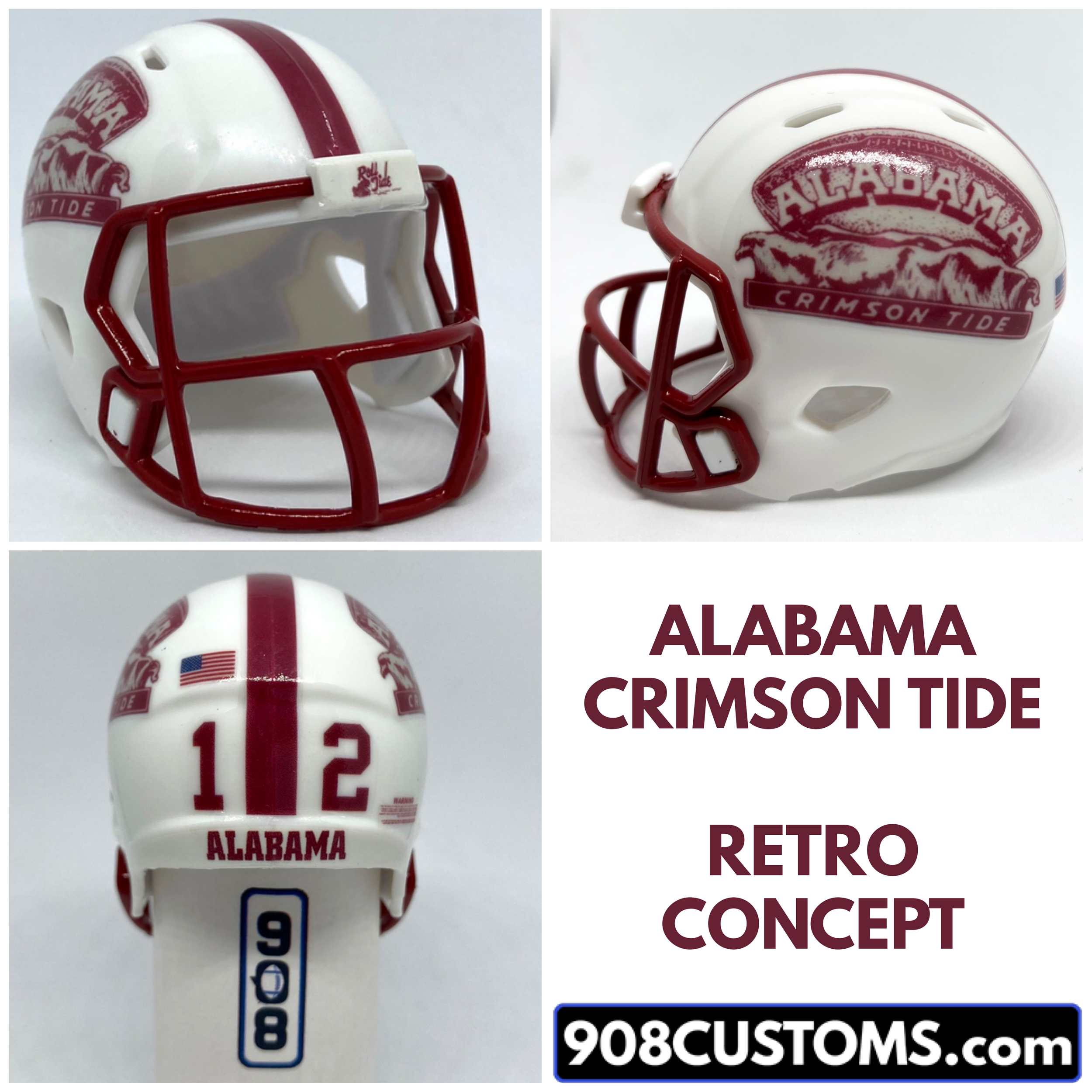 Alabama Crimson Tide Riddell Speed Pocket Pro Football Helmet New in package 
