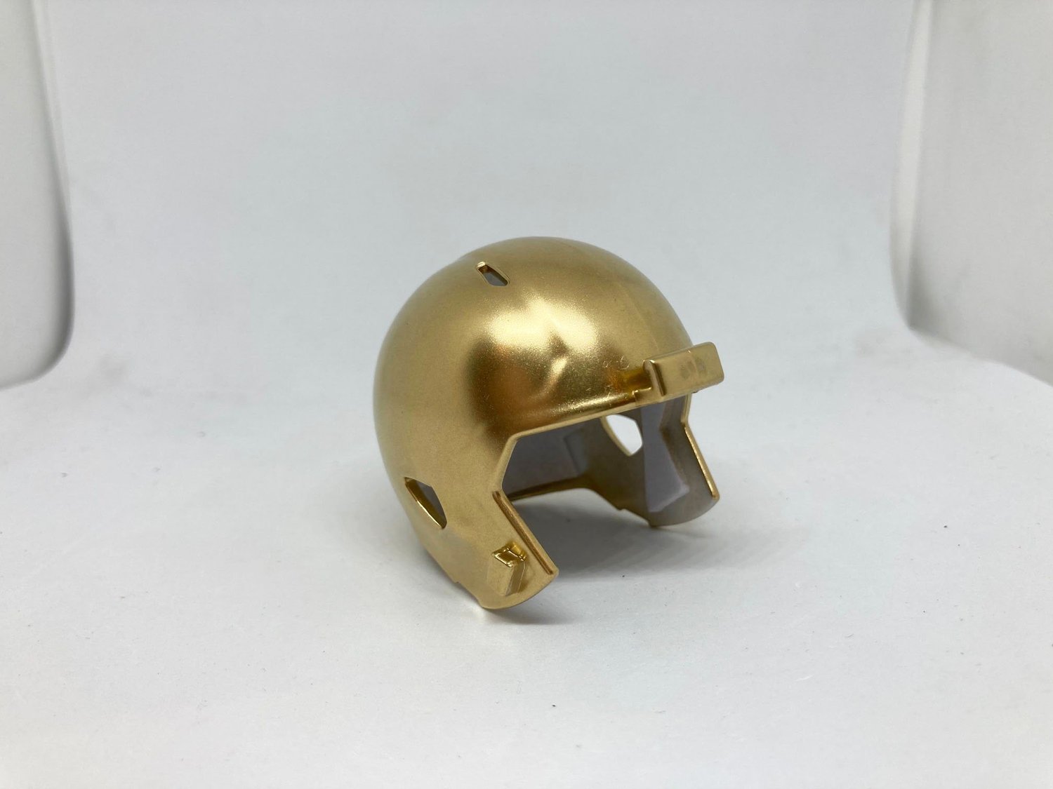 chrome football helmet blank Blank Gold Chrome Pocket Pro Speed Helmet — Custom Pocket Pro & Mini Football  Helmets