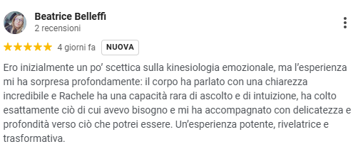 Recensione di Beatrice Belleffi per Rachele Astrea Bonaldo metodo D.e.A., valutazione 5 stelle