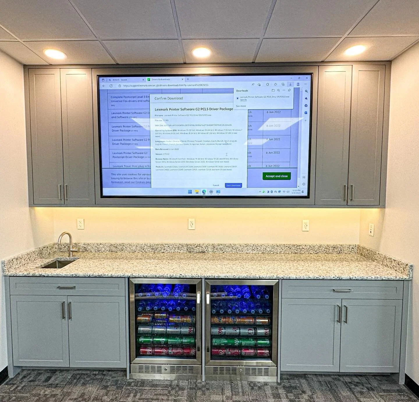 Office remodel with custom cabinetry for all your storage needs. 

#neitzcustoms #mlcampbell #mlcampbellfinishes #lagunatoolscnc #lagunatools #customcabinetry #customcabinets #cabinets