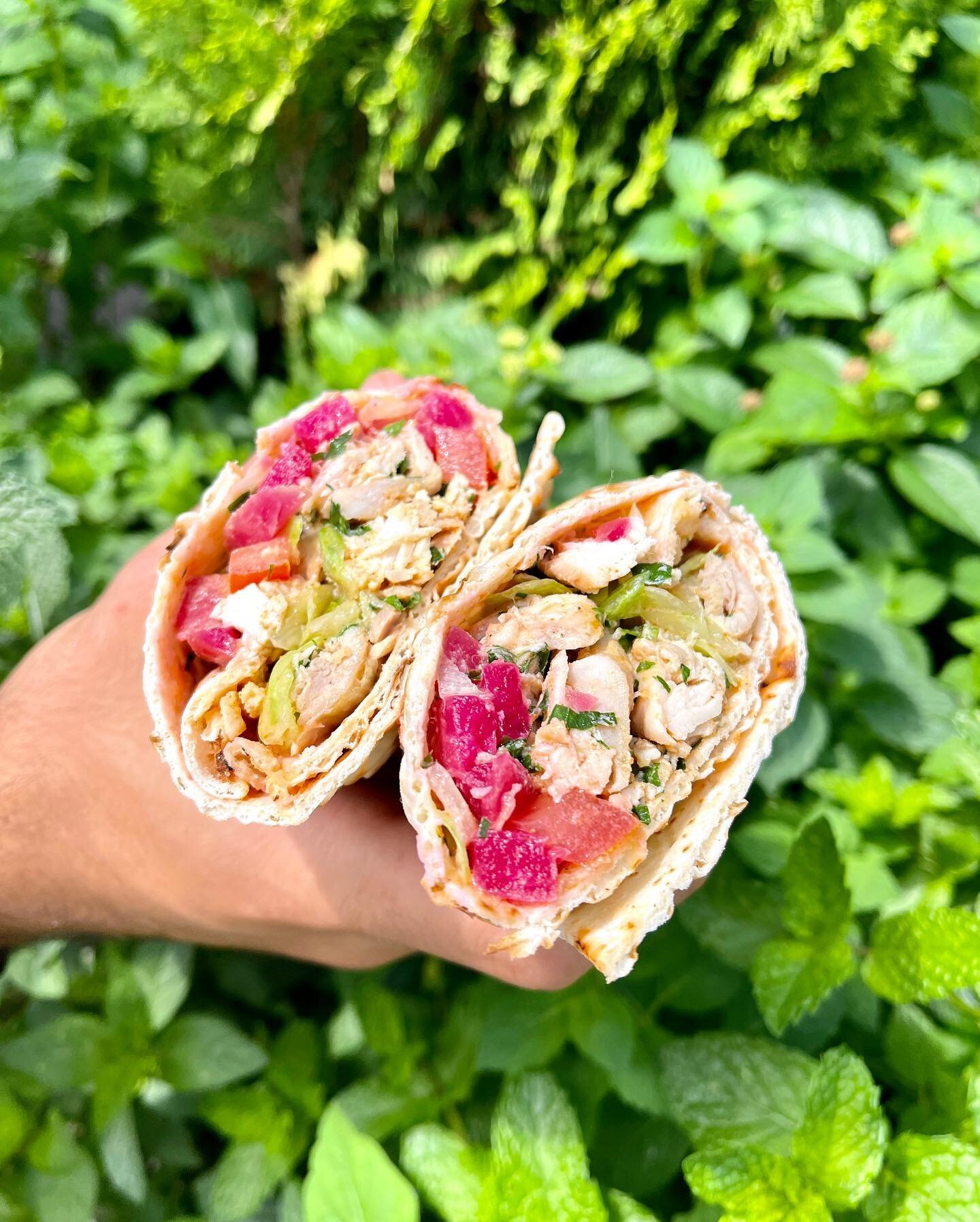 Now that&rsquo;s a wrap ✨🌯✨ Can you tell how much I love the new Chicken Shawarma Lavash?! Making its comeback as a part of our weekday lunch special with a toumy chicken shawarma, our succulent pickled turnips, lettuce &amp; tomato all tucked into 