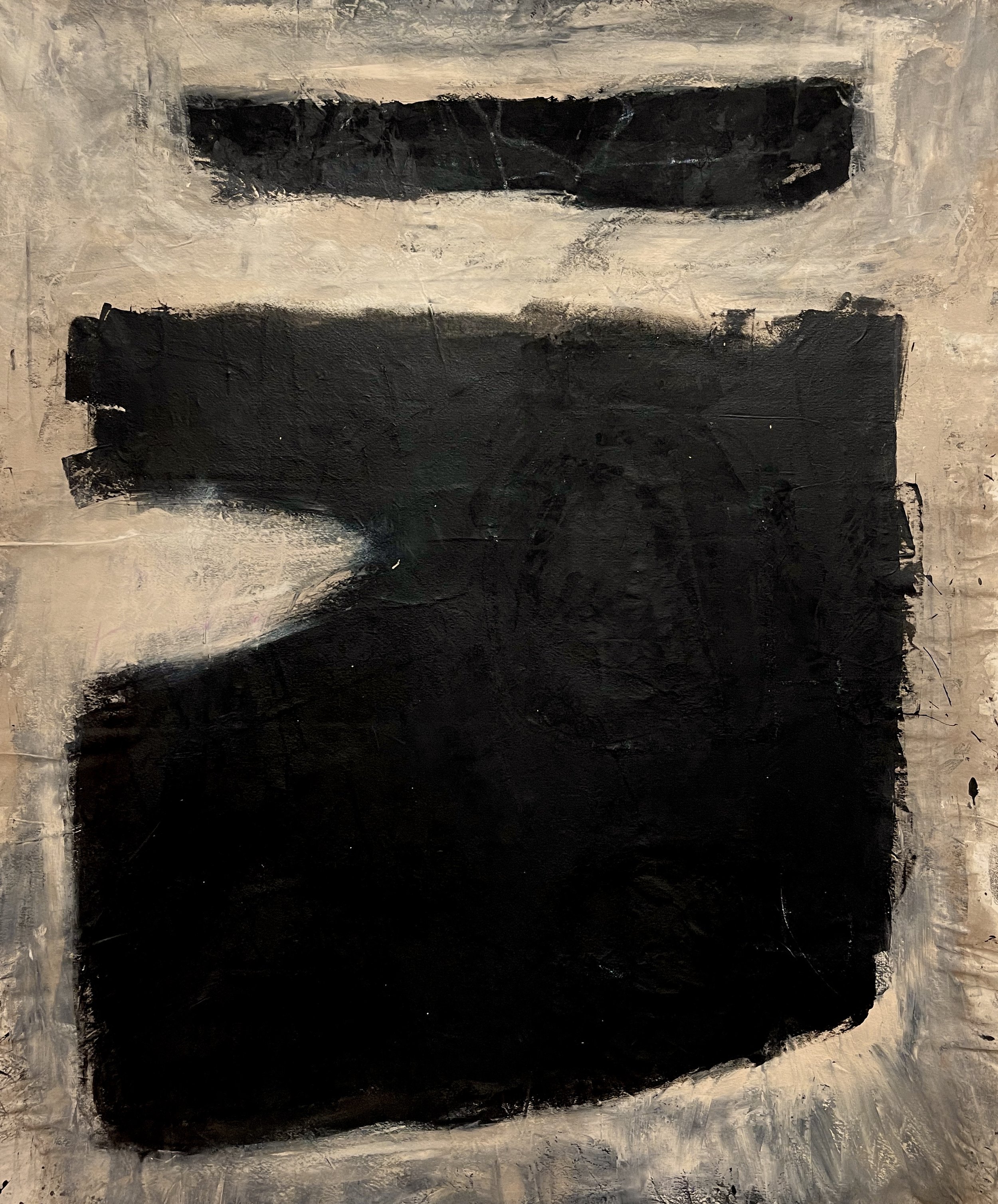 HANDSHAKE
2022,
acrylic & pencil on canvas,
86 x 76"