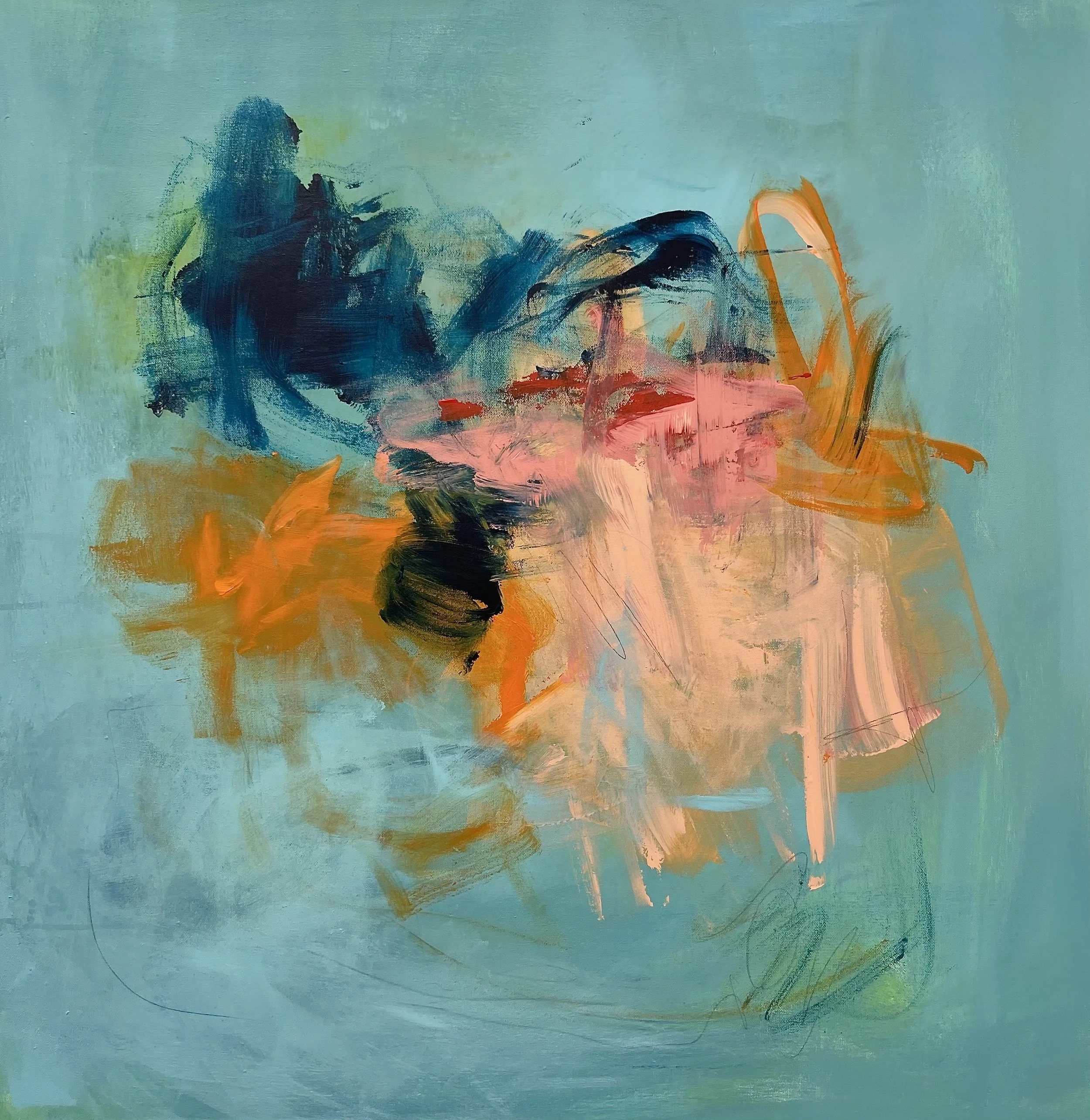 OCEAN BLUSH   36 x 36