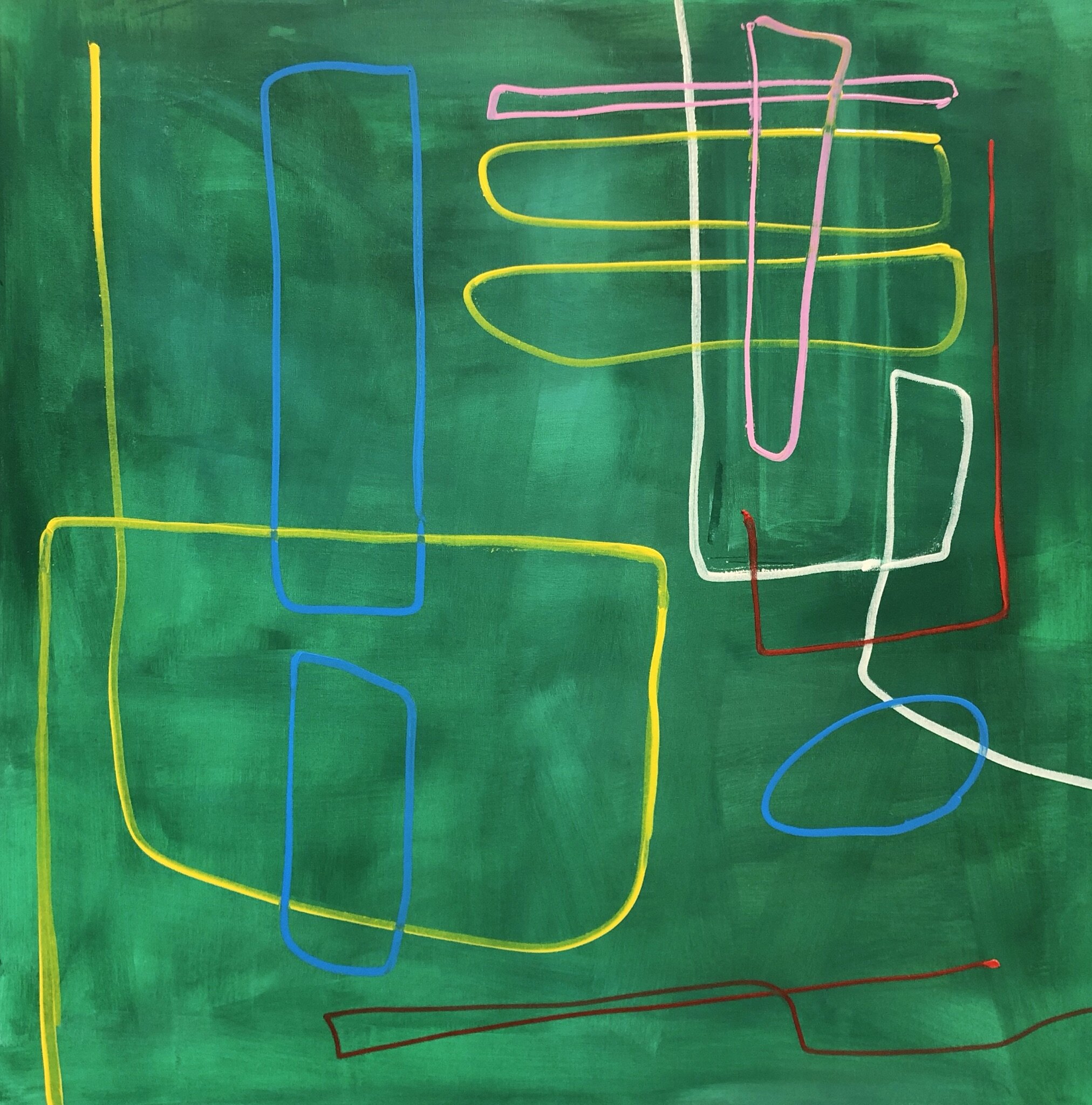 ISLAND GREEN,
2019,
acrylic on canvas,
48 x 48"