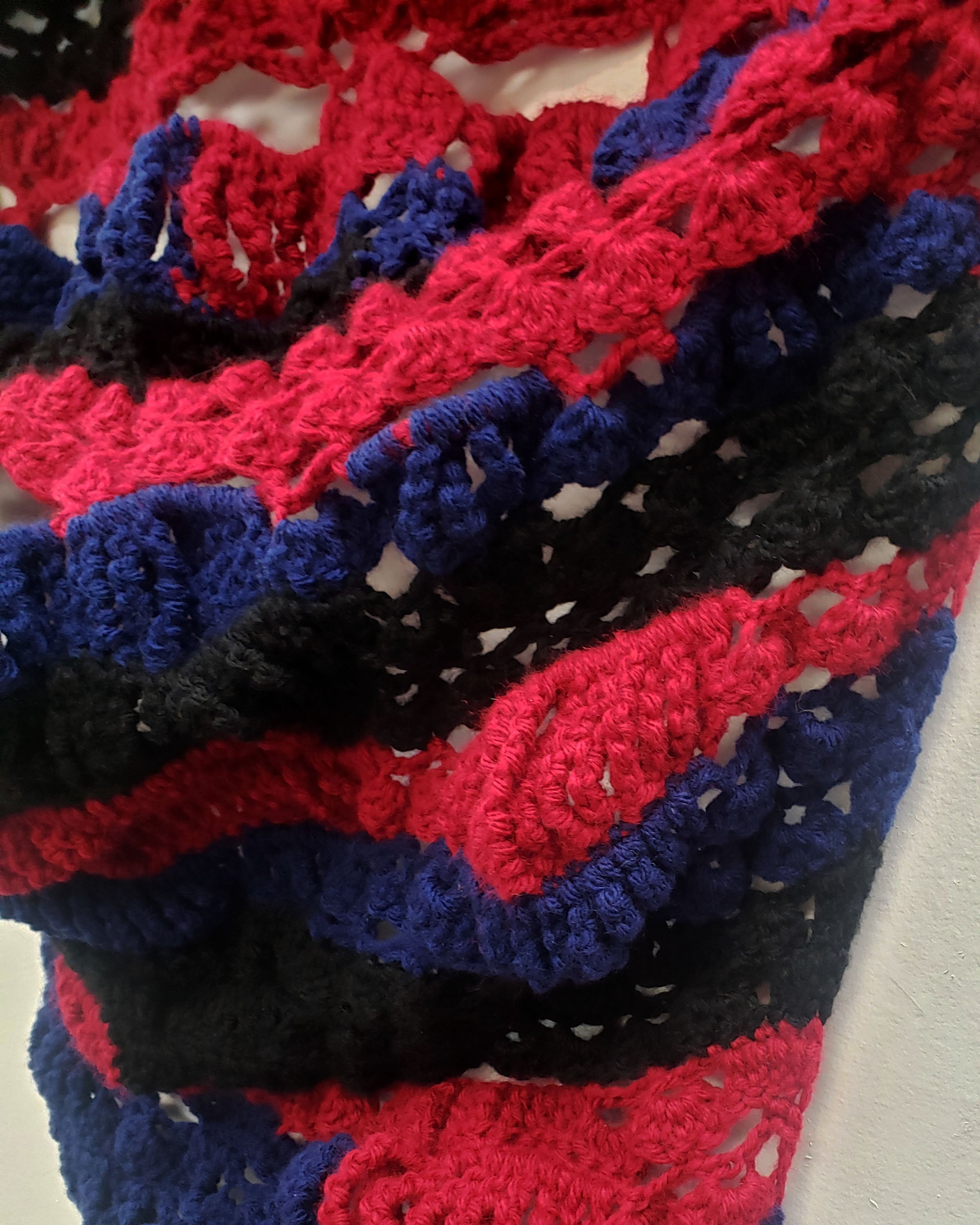 The Tower
2023, Crochet Yarn
40 in x 21 in (widest point) x 5.5 in
