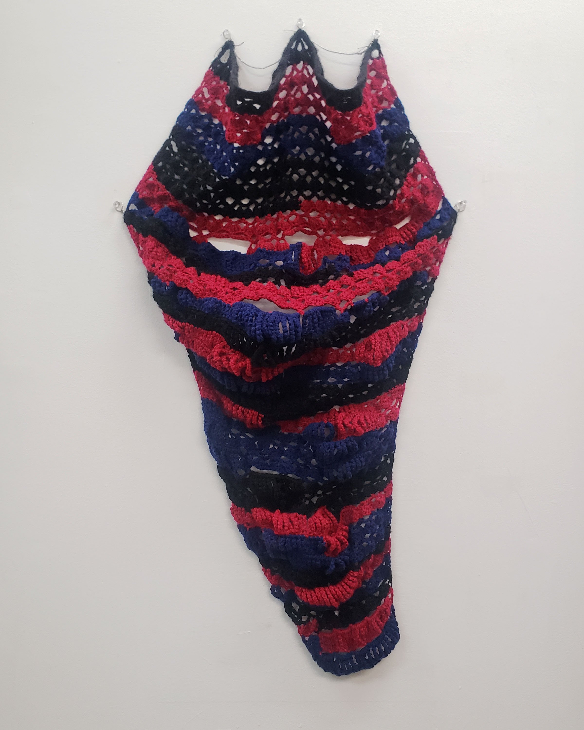 The Tower
2023, Crochet Yarn
40 in x 21 in (widest point) x 5.5 in