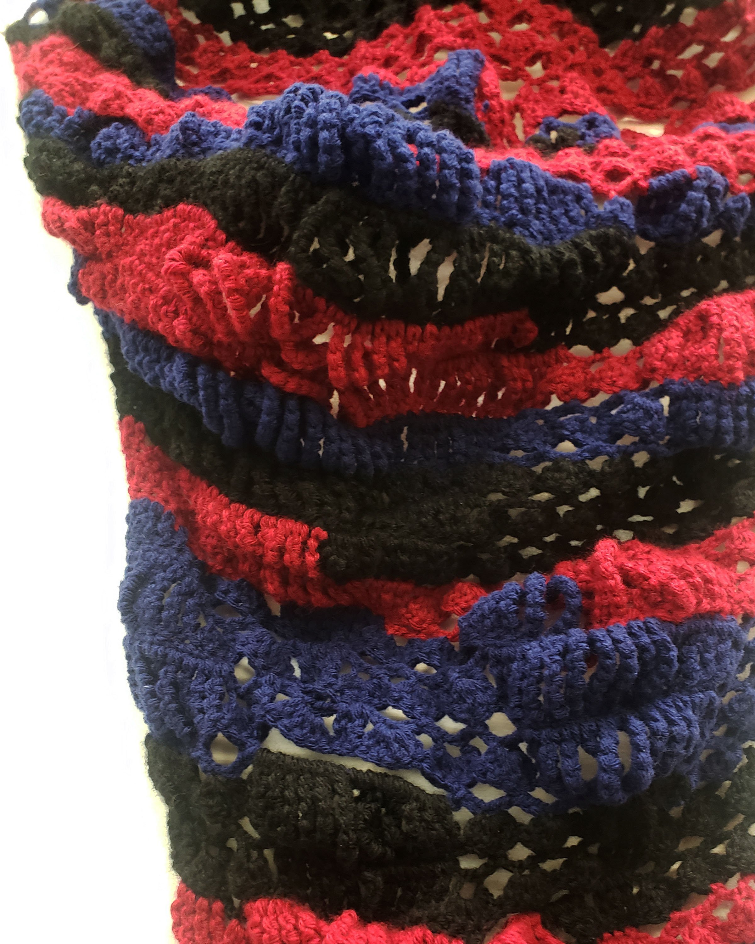 The Tower
2023, Crochet Yarn
40 in x 21 in (widest point) x 5.5 in