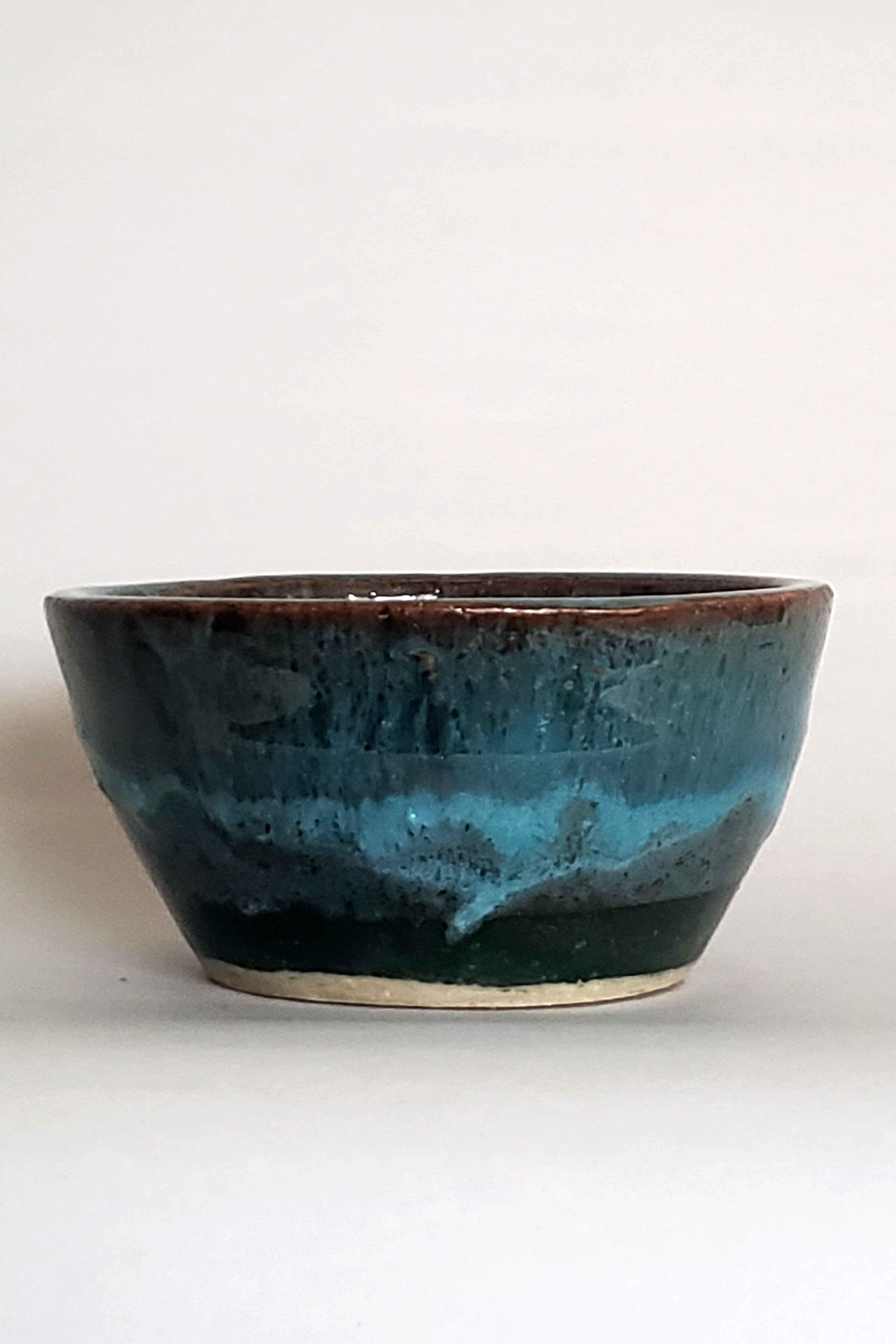 Aqua Over Emerald Bowl
Stoneware