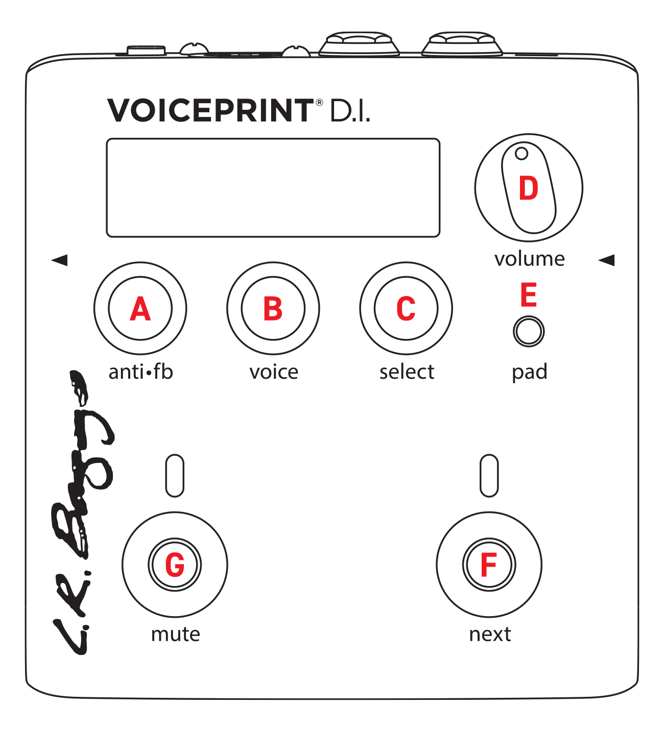 Voiceprint DI Top View