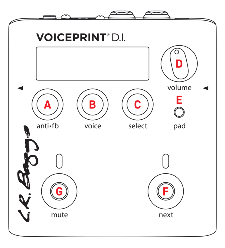 Voiceprint DI Top View