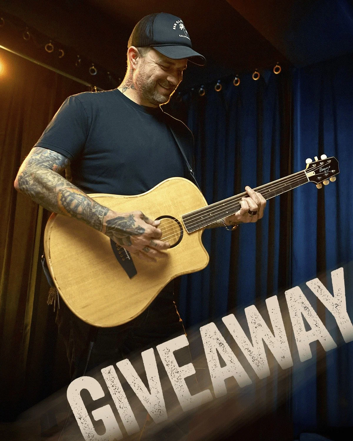 Win a FREE AEG-1 Acoustic-Electric Guitar! Head to the link in bio to win a Baggs AEG-1, along with some other cool prizes via our friends at American Songwriter.