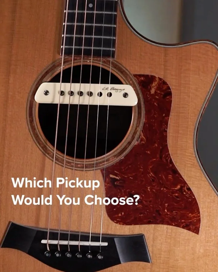 Which pickup would you choose for your acoustic guitar?

The M1 is known for its chimey, bell-like response and glassy smooth attack. 

The M80&rsquo;s mic-like sensitivity to the body adds warmth and fullness to the overall tone quality. 

Both are 