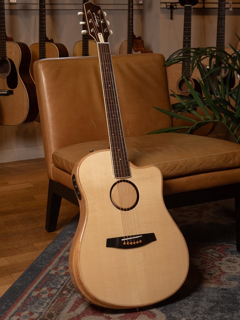 Some beautiful shots of our stage-ready AEG-1 Acoustic-Electric guitar from our friends at @chicagomusicexchange. Watch for your chance to win your own AEG-1 this month, along with other cool prizes from a special partner!