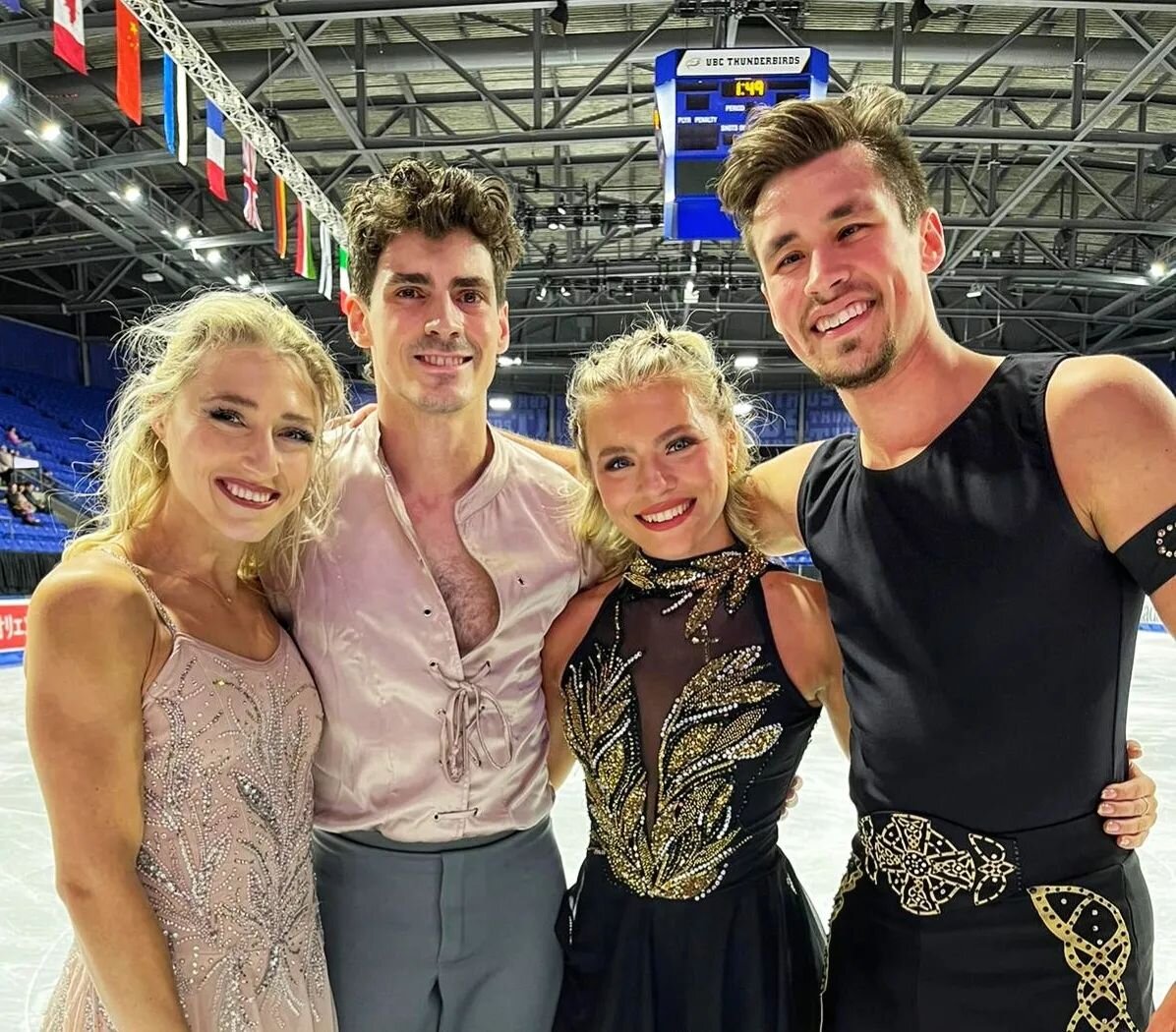 Best of luck to our two teams representing Canada in Vancouver at the ISU Grand Prix Skate Canada International! 

This will be Molly &amp; Dmitre's first time competing at the GP of Skate Canada and Piper &amp; Paul's 8th! 🇨🇦 

Let's go team Ice D
