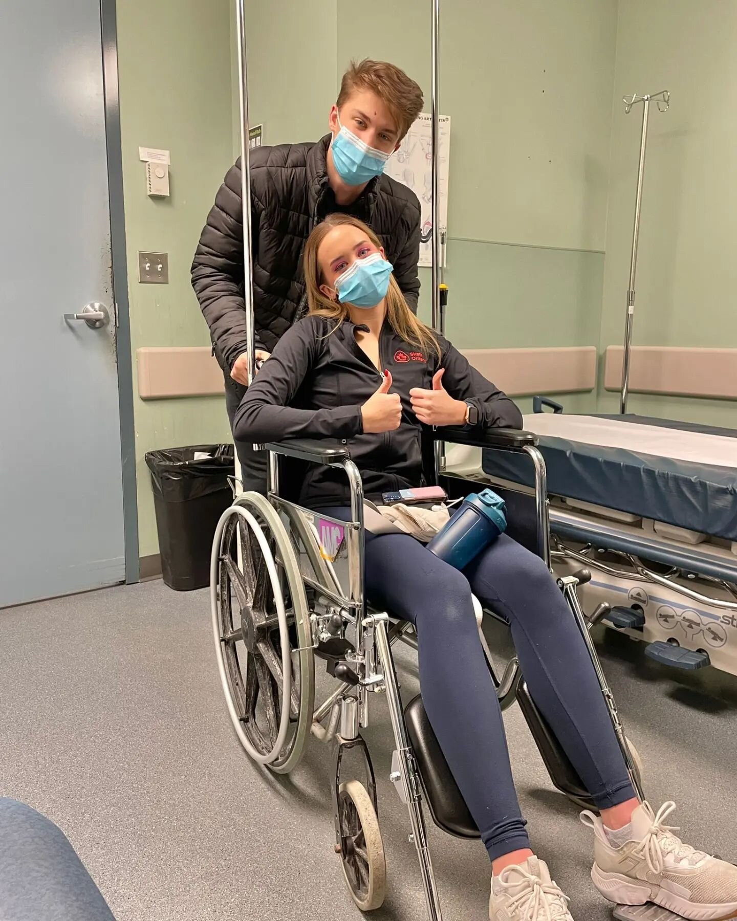 This is what it means to be a team. Yesterday at practice in Winnipeg, Emma Goodstadt and Christian Bennett were involved in a collision with their teammates Sophia Gover and Billy Wilson French. Both going backwards, a moment of blindness, and disas