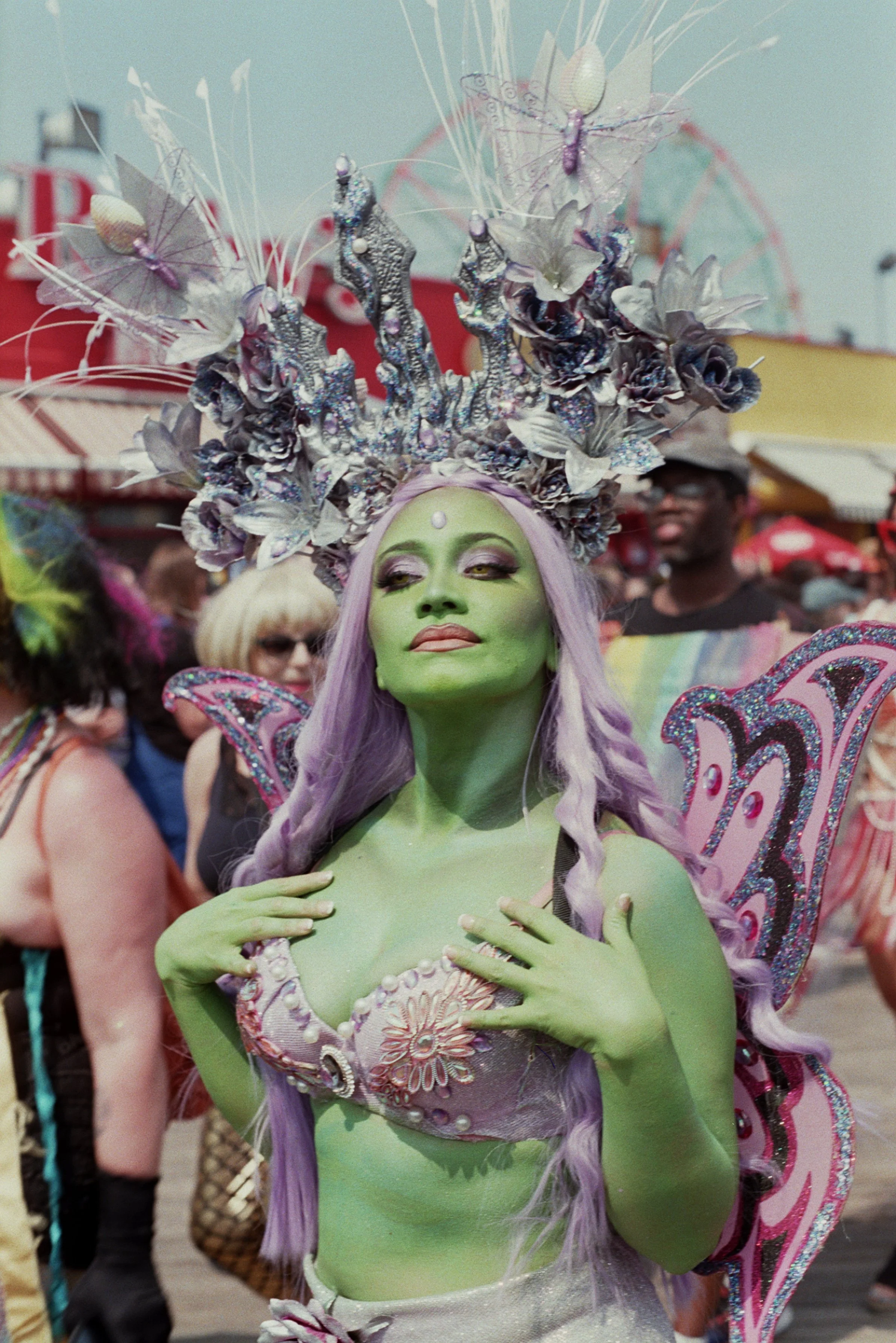 Mermaid Parade, Coney Island, 2023 / 
Minolta X370, Fujifilm ISO 400