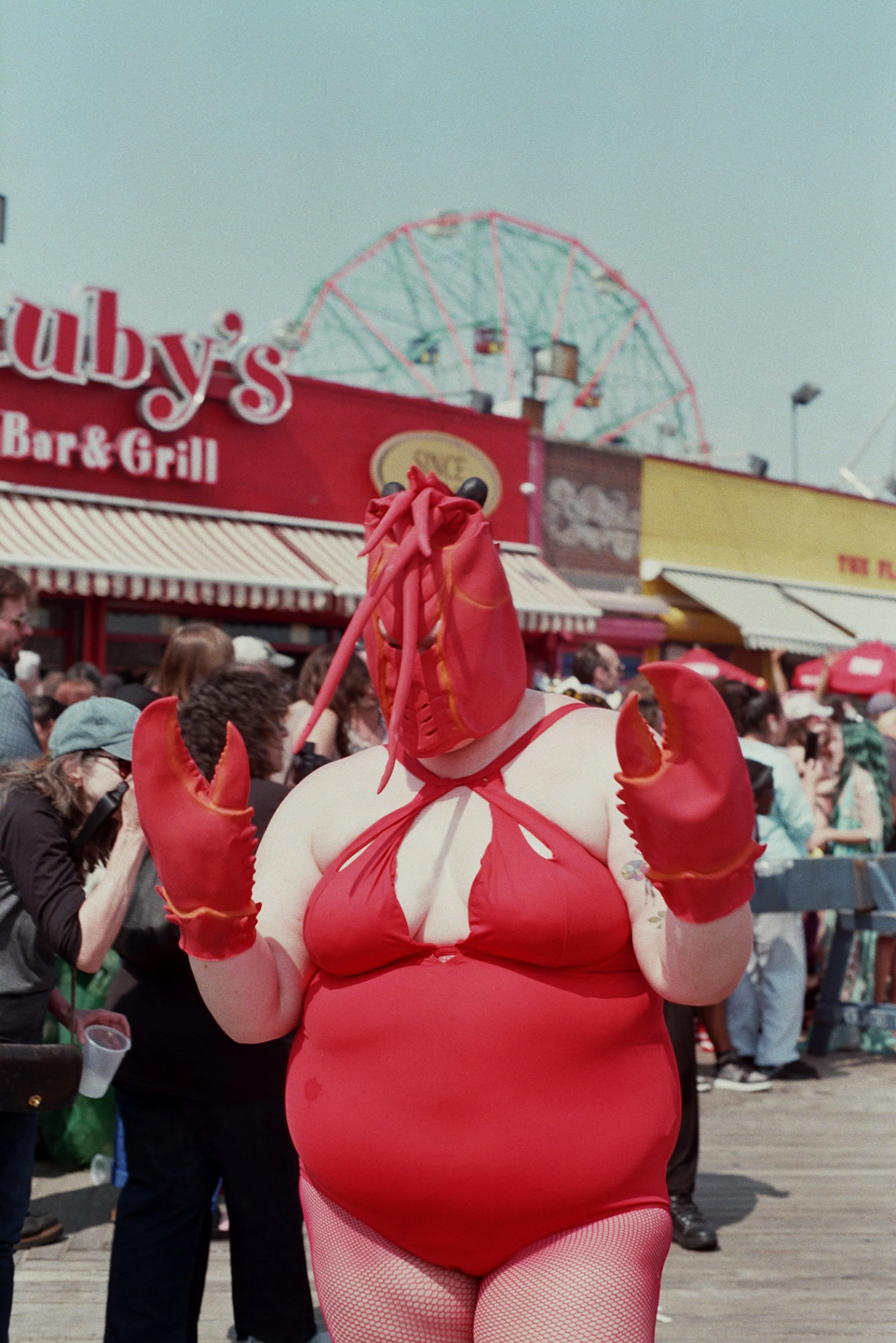 Mermaid Parade, Coney Island, 2023 / 
Minolta X370, Fujifilm ISO 400
