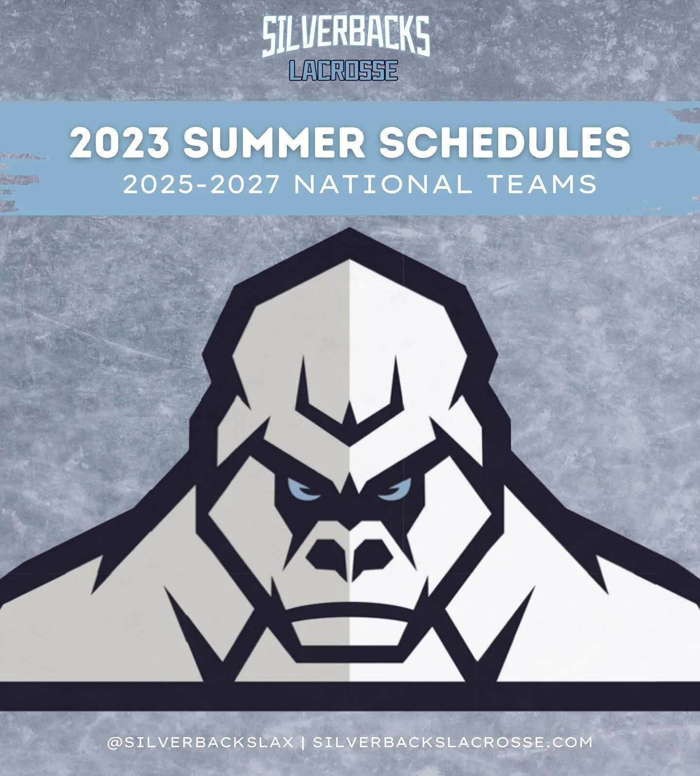 🚨 Silverbacks 2023 Summer schedules are out 🚨

SWIPE RIGHT to see where you can catch the 🦍🦍 in action this summer ➡️

#silverbacks #silverbackslacrosse #silverbackslax #legendslax #lacrosse #lax #workhardstayhumble #liveyourdash