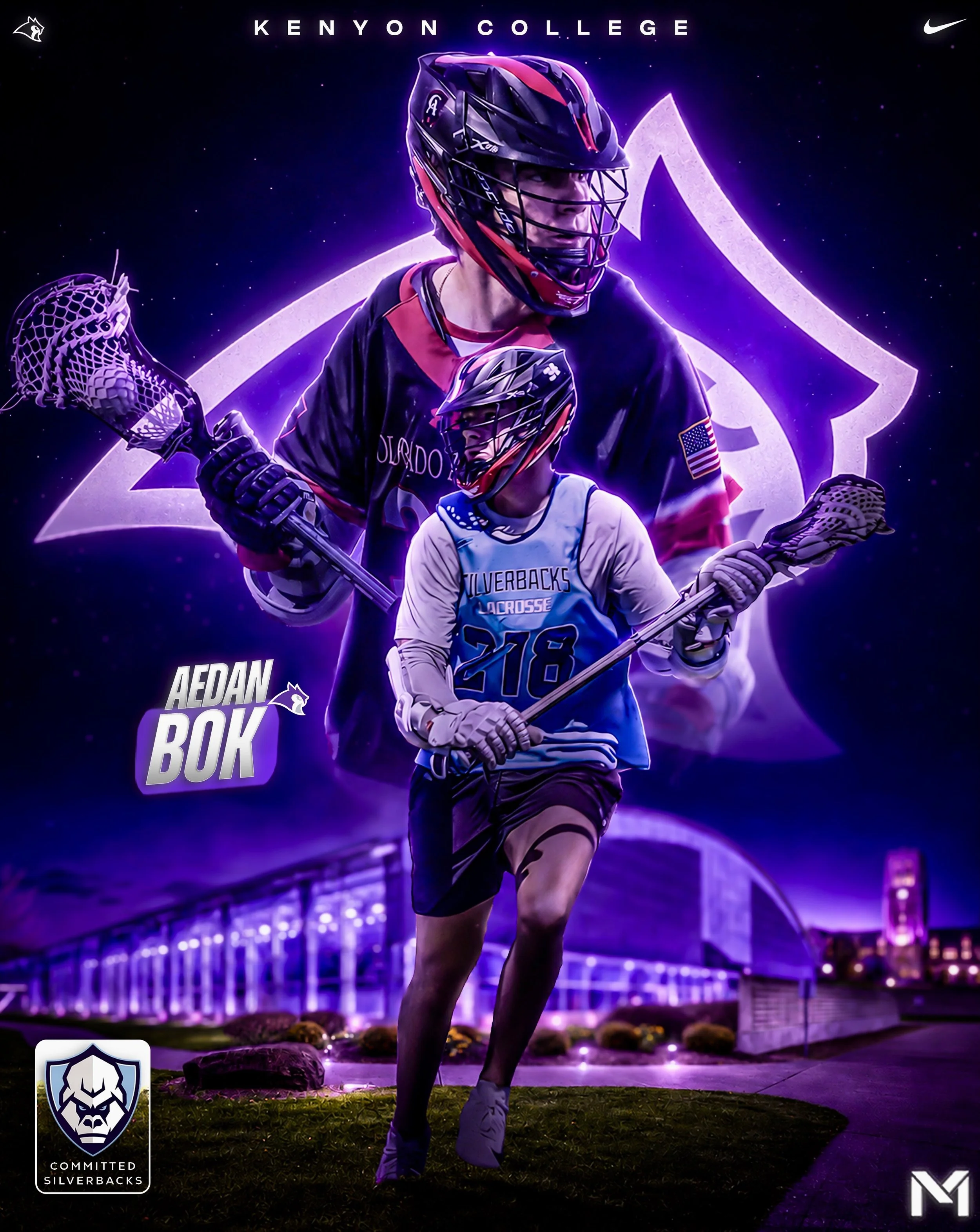 Congratulations to @aedanbok9 on his commitment to @kenyonmlax ! Aedan is a very intelligent lacrosse player that thrives on making great decisions to open himself and his teammates up for great offensive opportunities. Whether it&rsquo;s on the run 