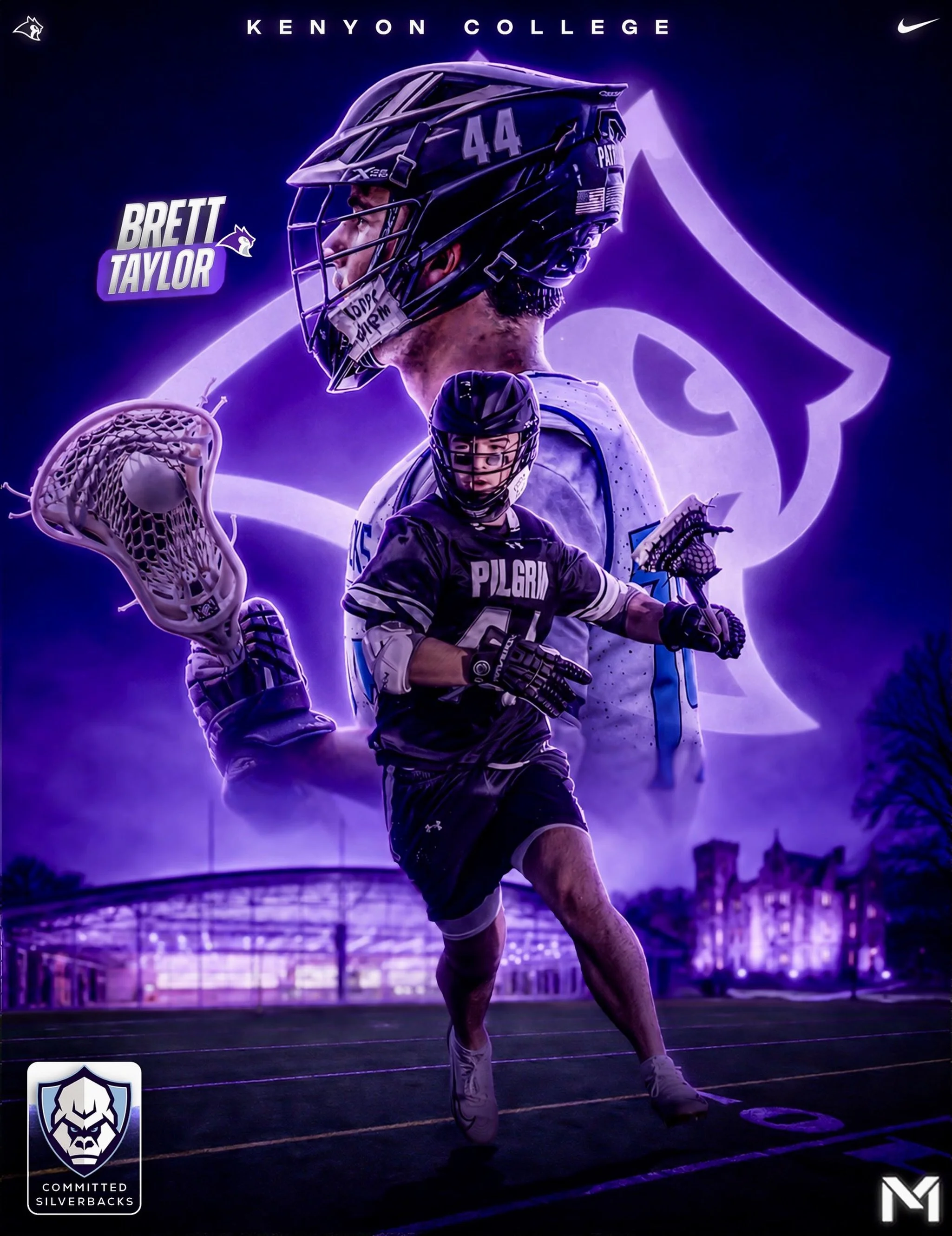 Congratulations to @brettktaylor14 on his commitment to  @kenyonmlax ! After an outstanding spring for Pilgrim HS in RI, Brett was named an Academic All-American. He continued this momentum into a great summer club season. We are very excited to see 