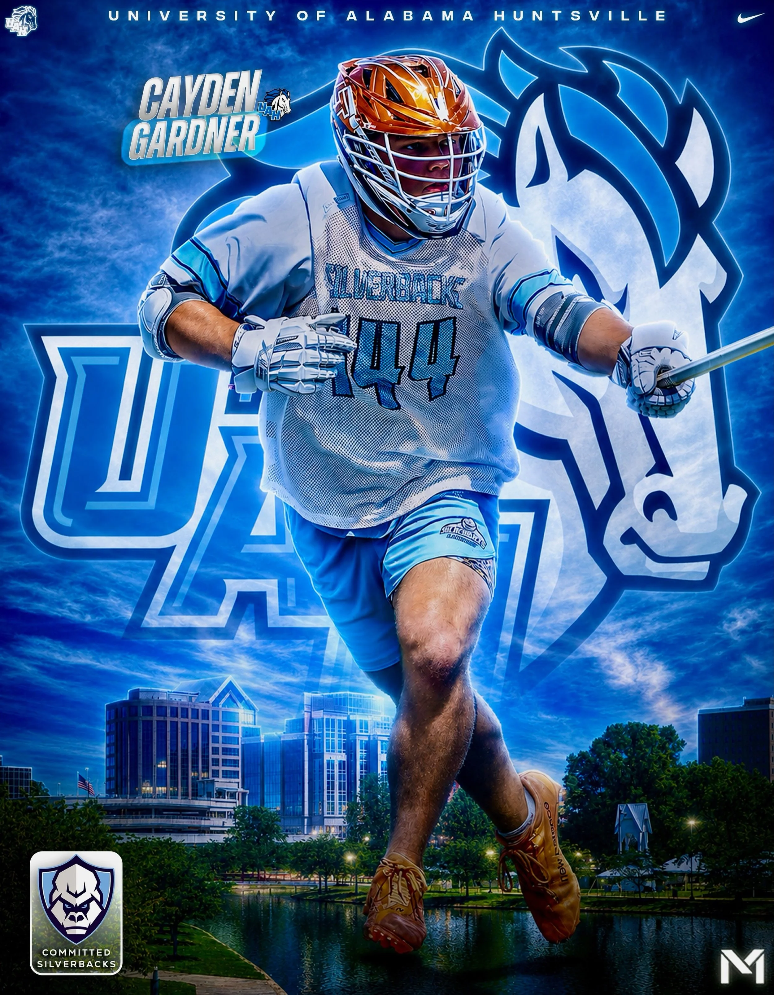 Congratulations to @cayden_gardner44 on his commitment to @uah_mlax ! Cayden is an awesome defender from @lhslacrosse. The Chargers really hit a home run landing Cayden. He is a strong mean defender who has a great stick and can play some awesome loc