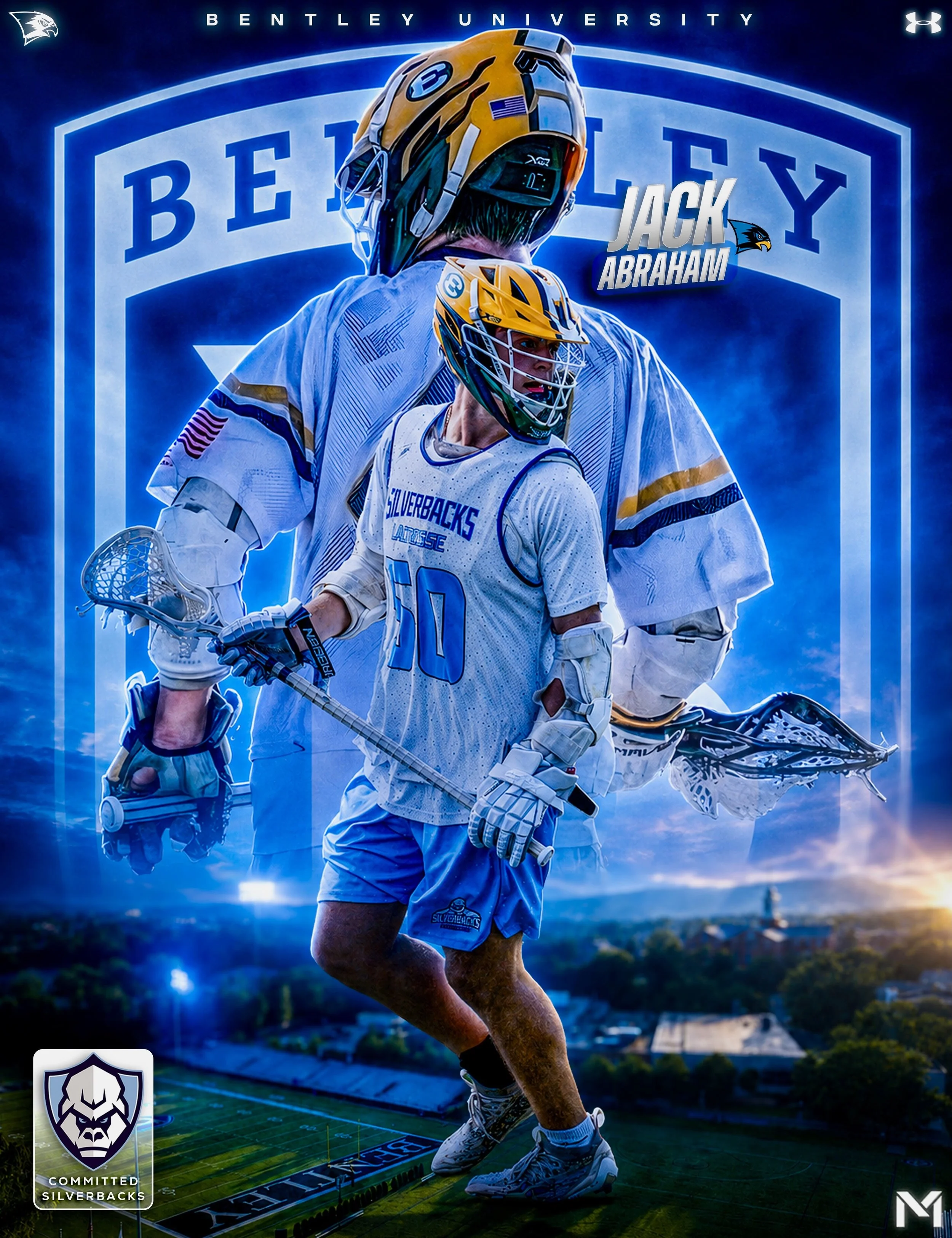 Congratulations to @jack.abraham17 on his commitment to @bentleymenslax ! Jack is a hard working offensive weapon who can get to the rack as an attackman or a midfielder. He has great vision to find his open teammates when he gets his hands free. We 