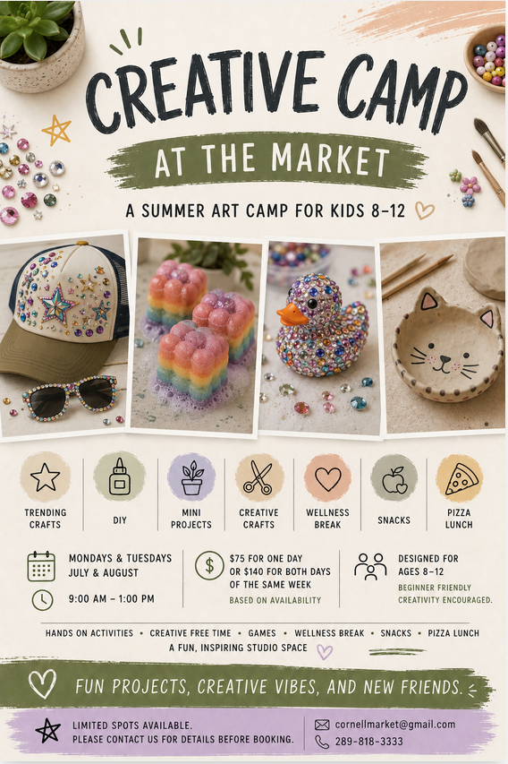 CREATIVE CAMP AT THE MARKET