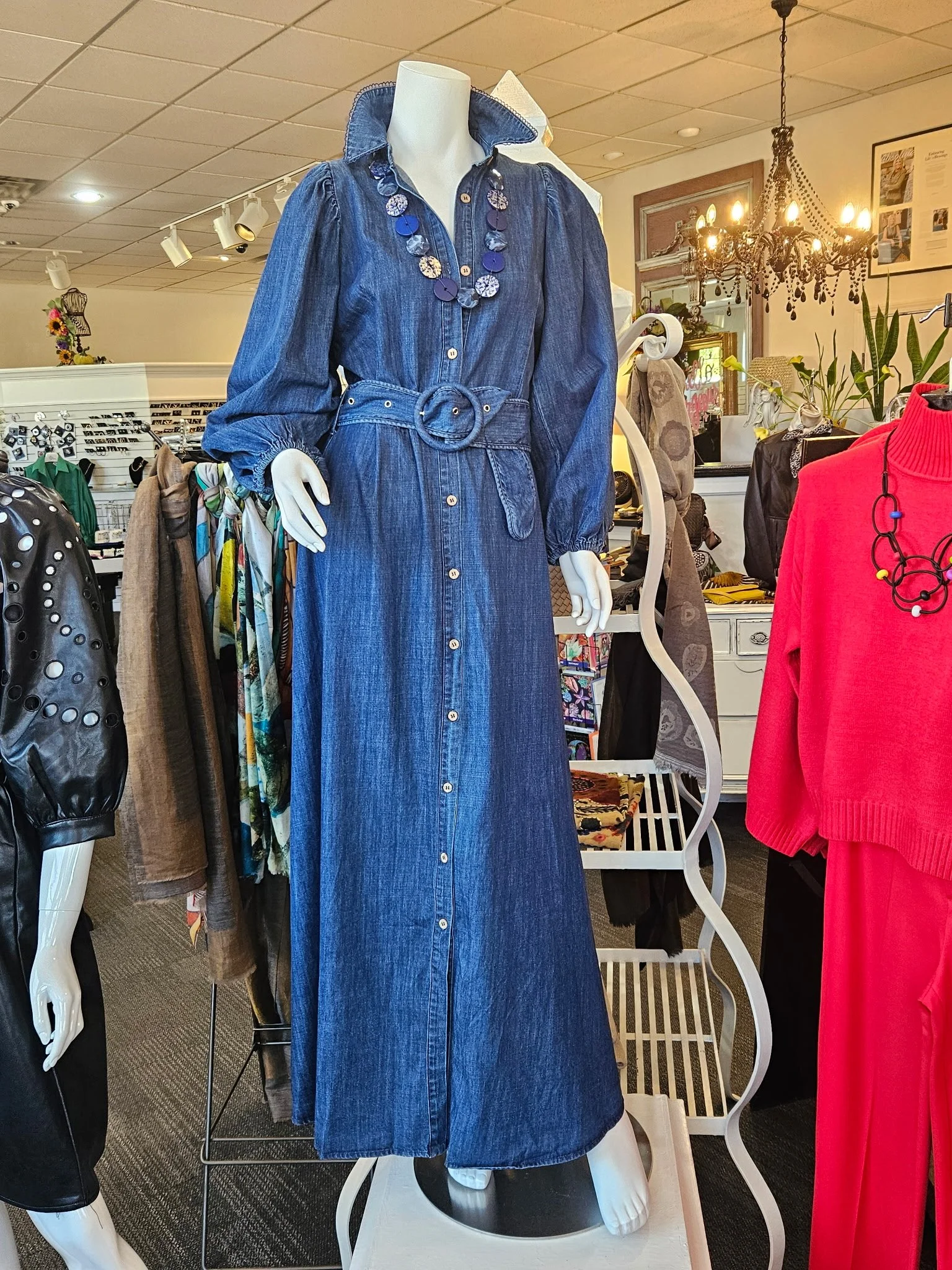 Karlie Denim Dress - Blue