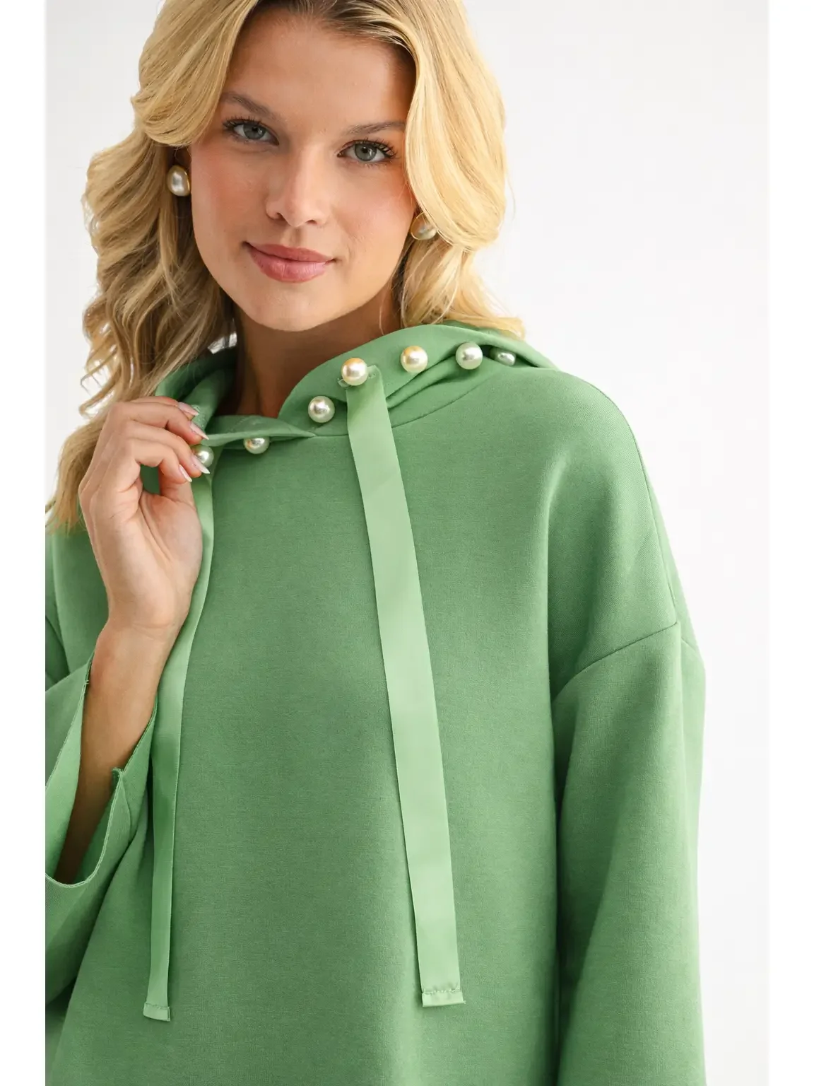 Francine French Scuba Pearl Hoodie by Joh Apparel
