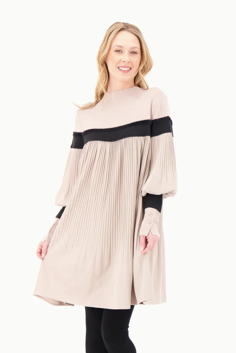 Gabby Isabella Pleated Tunic Dress