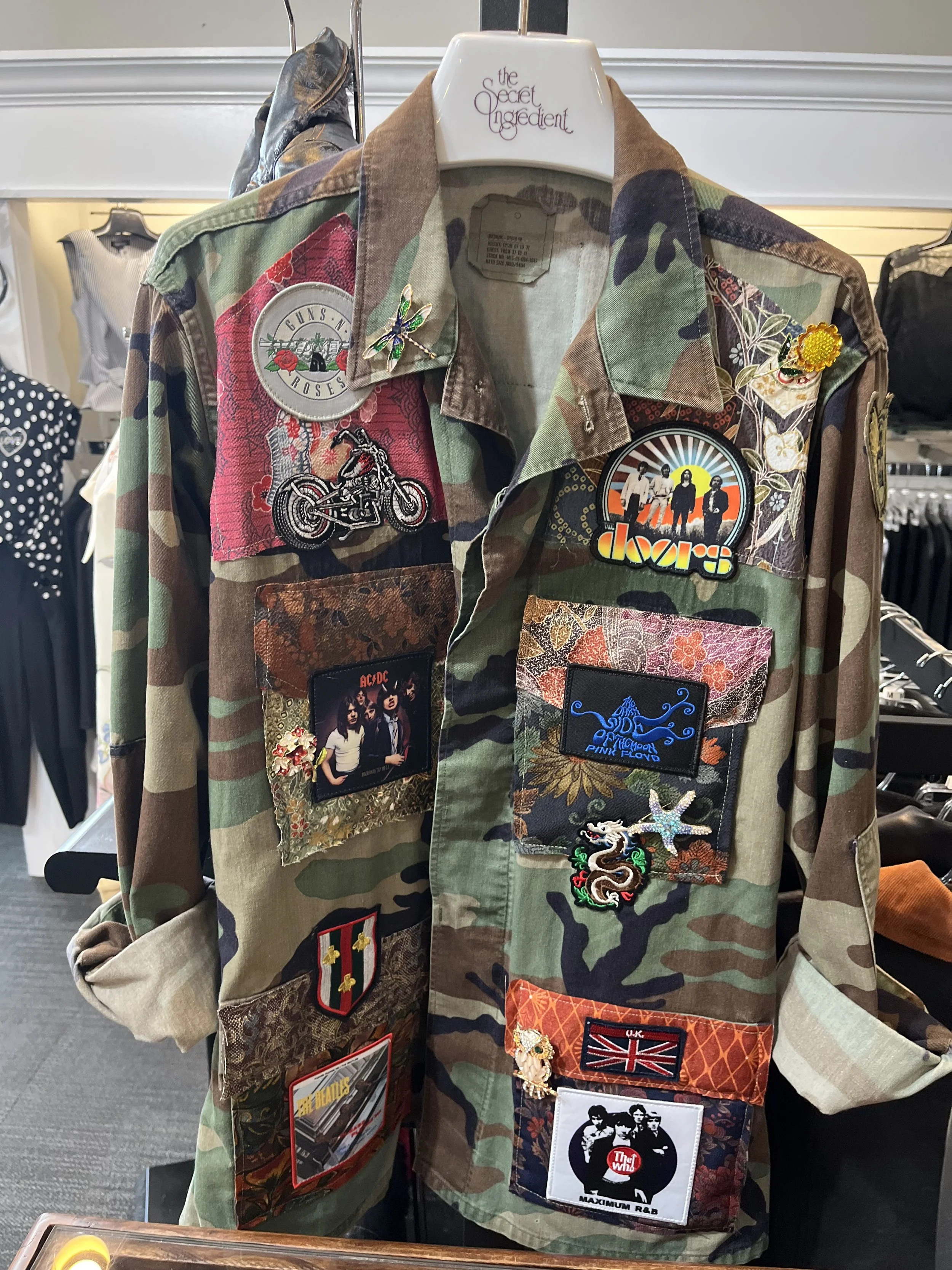 Rock & Reclaim Upcycled Camo Jacket