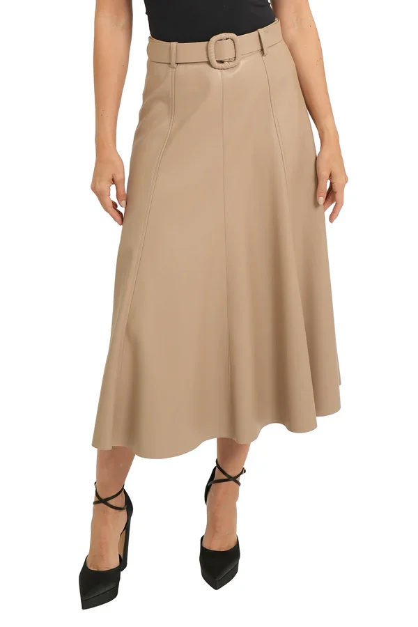 Vegan Leather Mercedes Skirt by Love Token