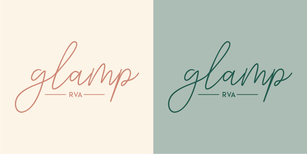 Glamp RVA Logo Design