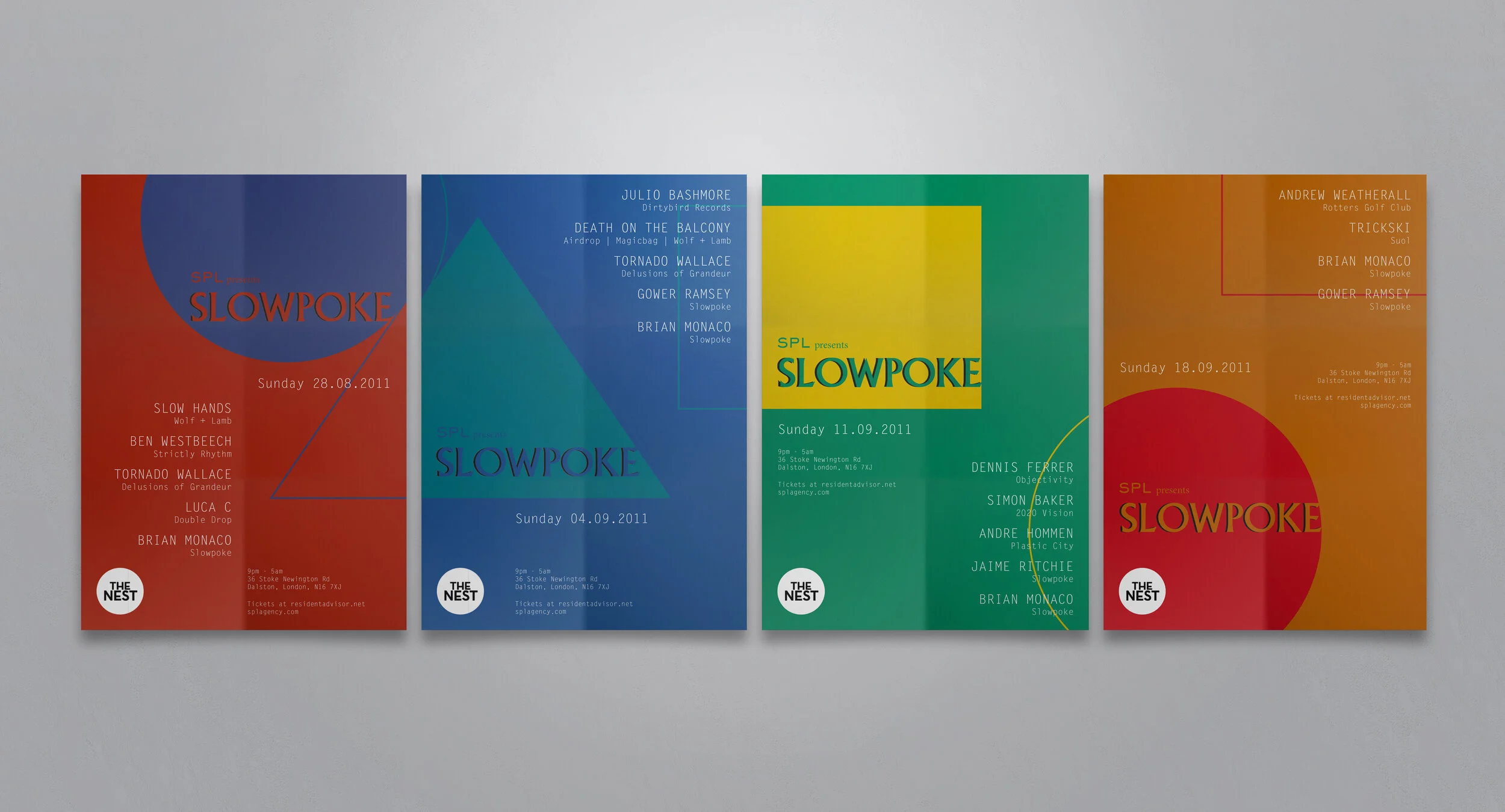 Slowpoke London event posters