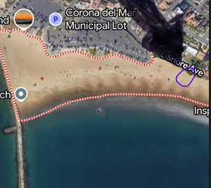Map to Corona del Mar State Beach