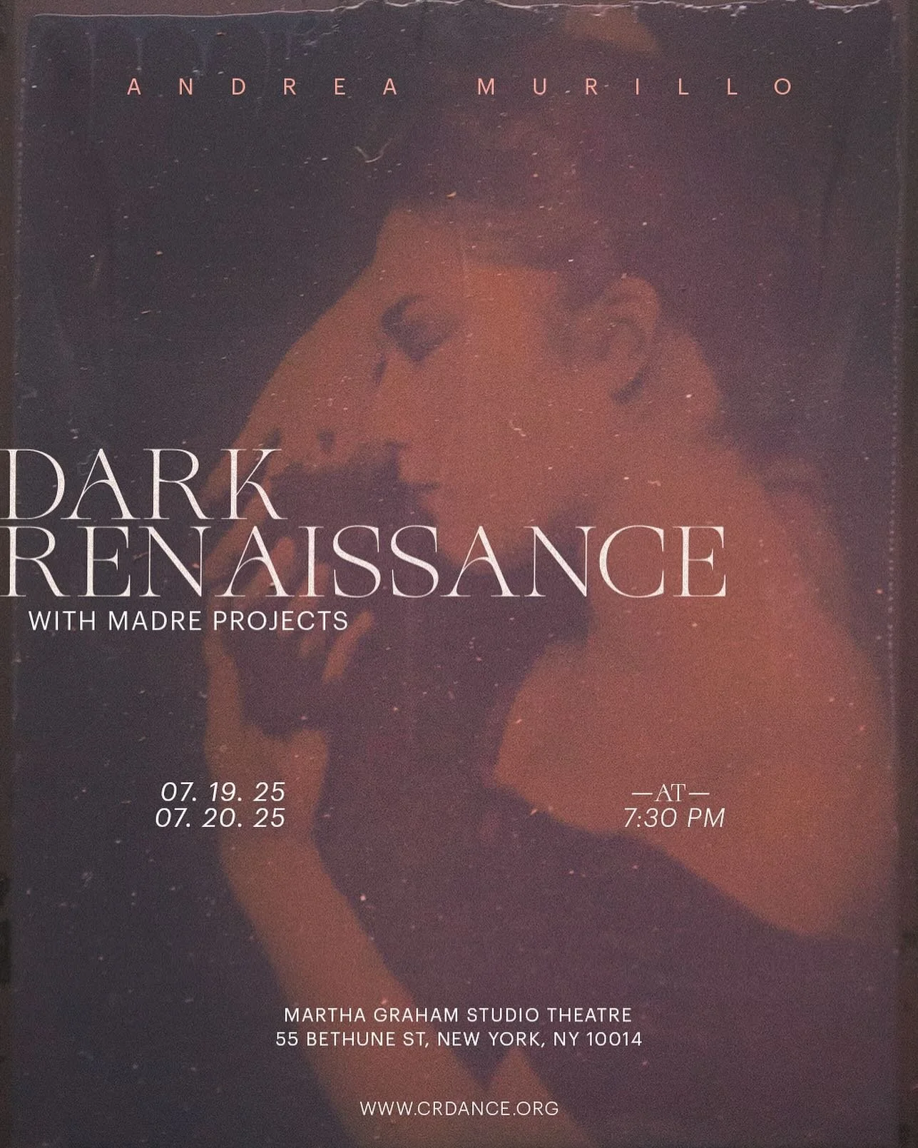 Looking forward to sharing an excerpt of my new work Dark Renaissance this month at Westbeth Studios ✨

Join me July 19 &amp; 20 for a glimpse into this world I&rsquo;ve been weaving with so many other wonderful creatives 

📍Westbeth Studios
🎟️ Tic