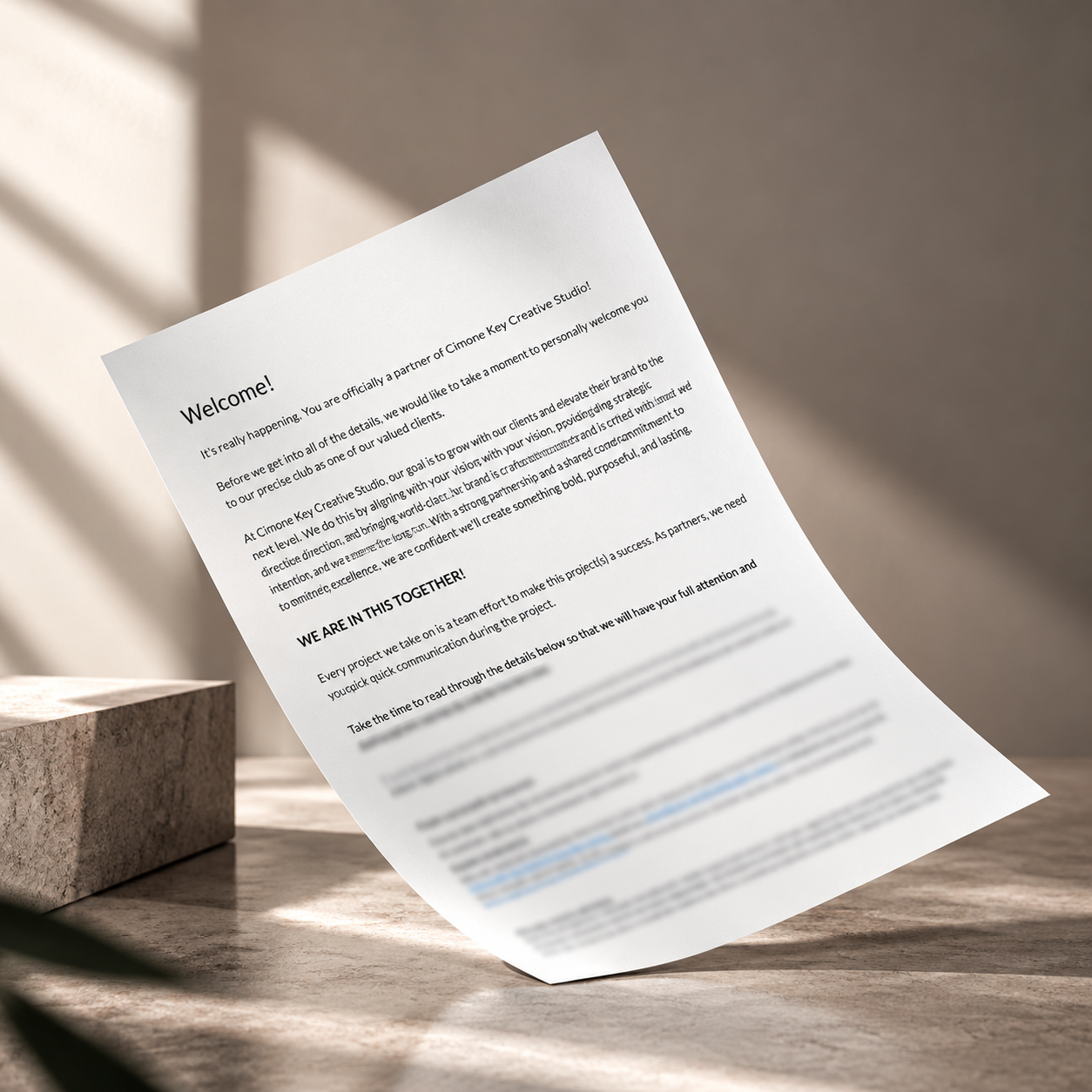 Template: Onboarding Document