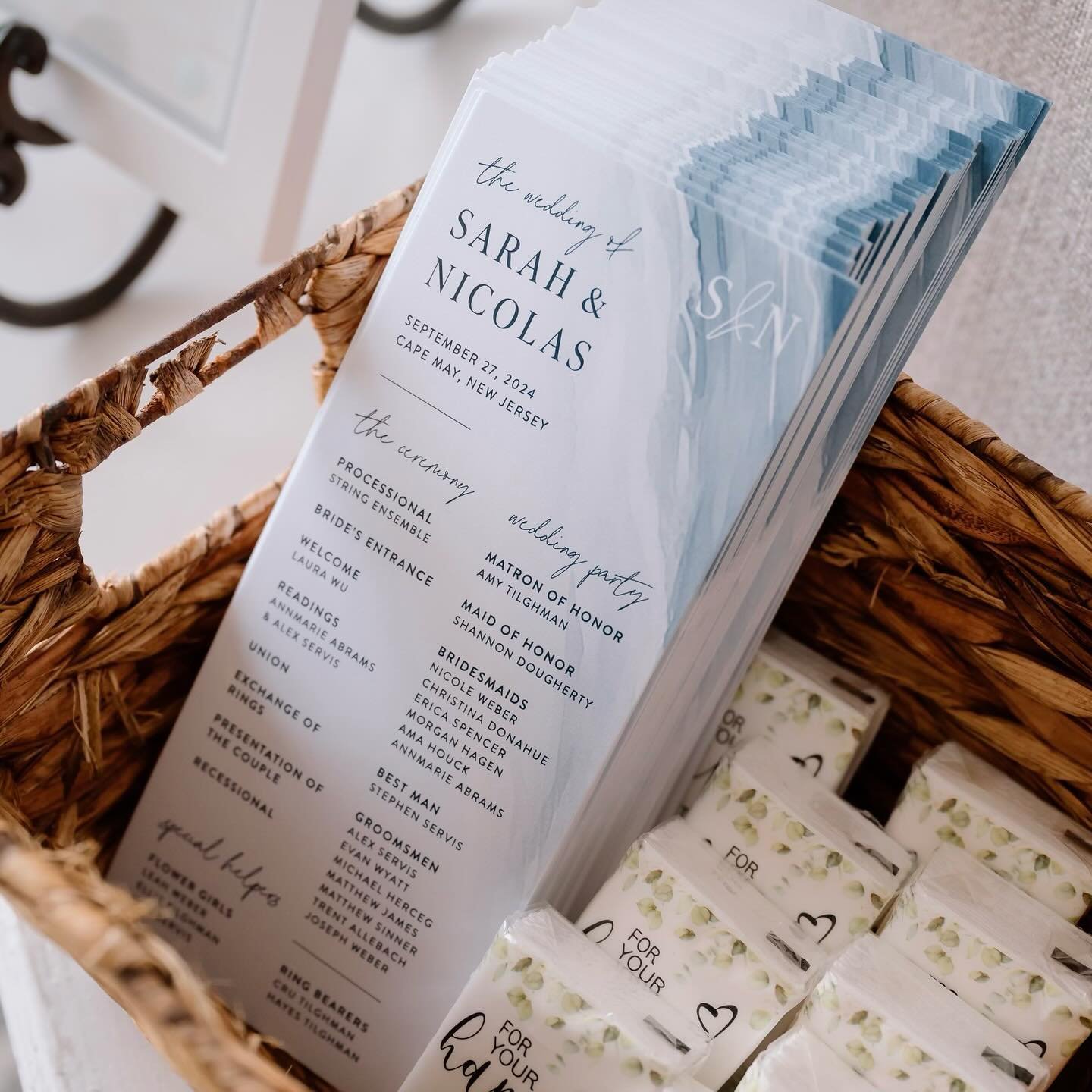 I had the privilege over the past several months to independently work with my partner&rsquo;s cousin @sarahwebahserv on the stationery for her September Cape May wedding. She was an absolute delight to get to know a little better while we came up wi
